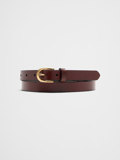 Skinny Leather Trouser Belt