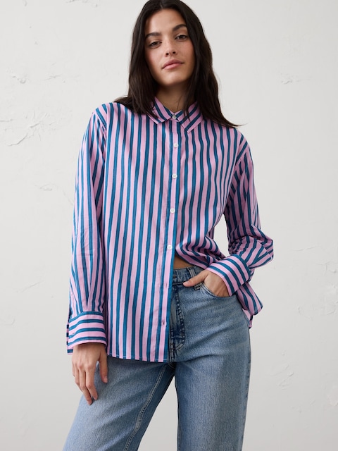 Striped Voile Shirt