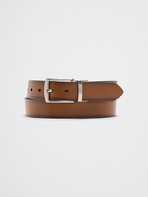 men's reversible leather dress belt Men's Reversible Leather Dress Belt Cognac/Black Regular Size 36