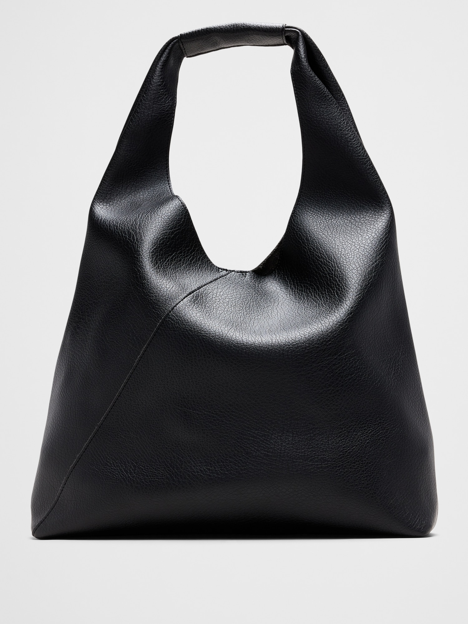 Image number 1 showing, Vegan Leather Slouchy Tote