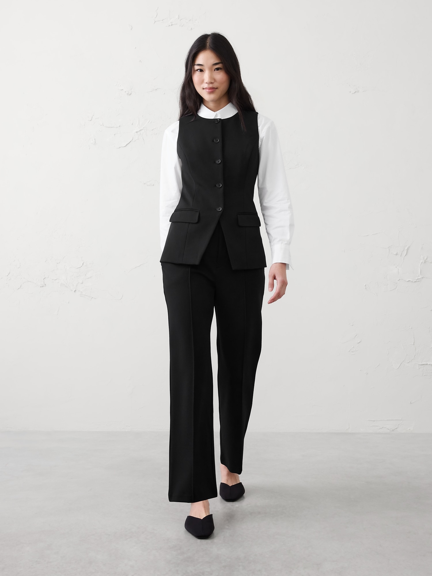 Image number 1 showing, Long Ponte Cutaway Vest