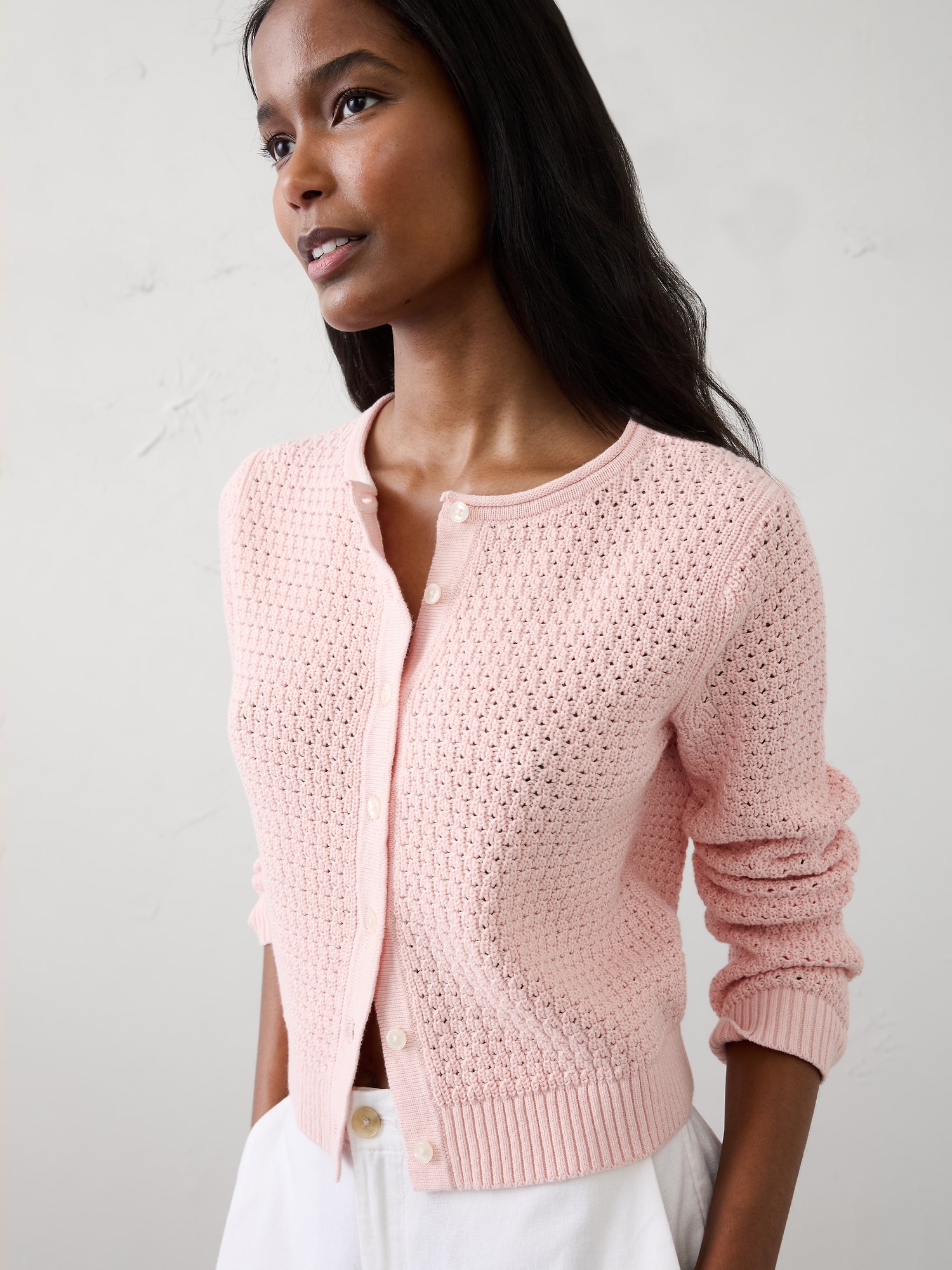 Image number 1 showing, Textured Cardigan Sweater