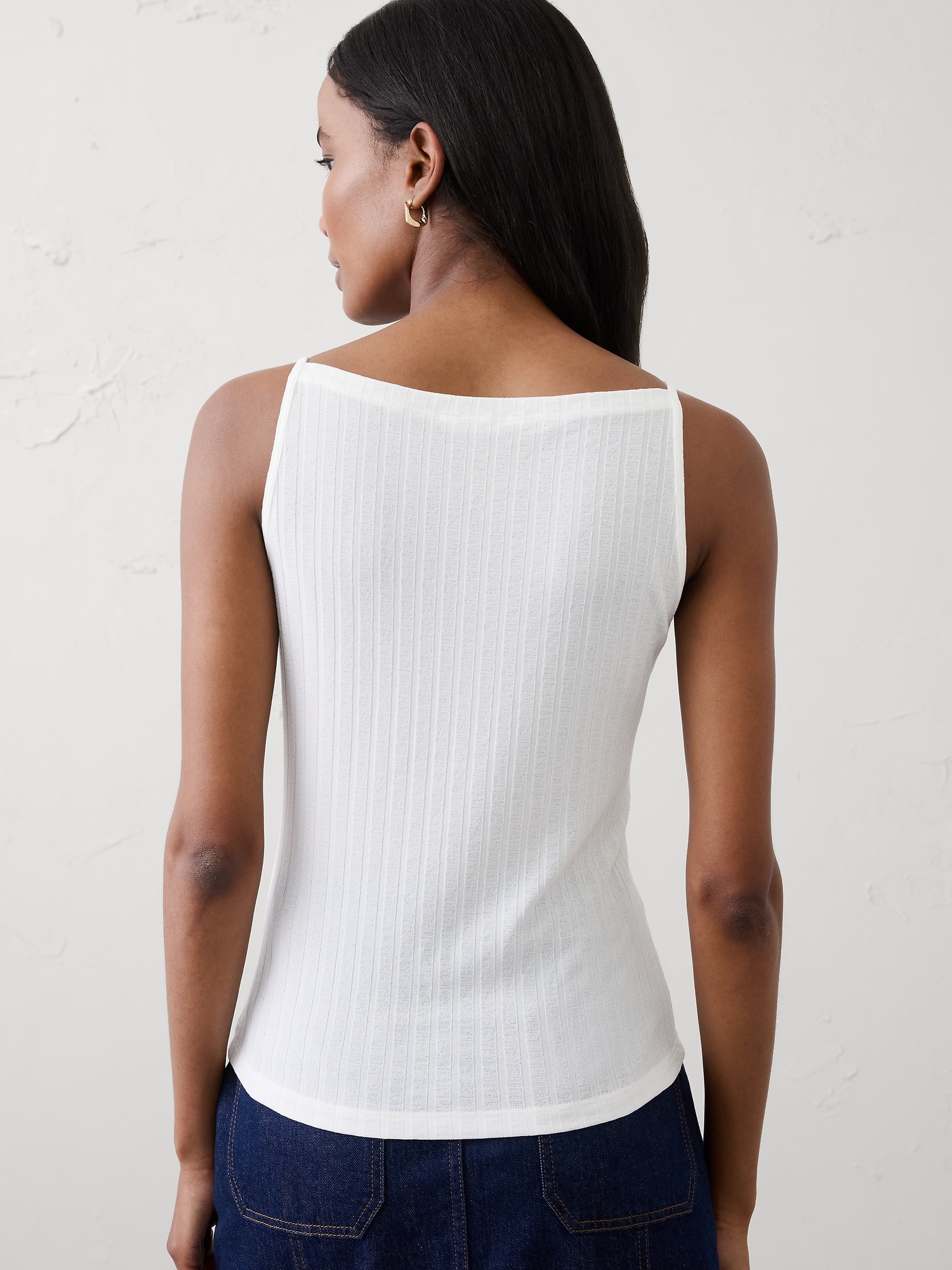 Image number 2 showing, Ribbed High-Neck Top