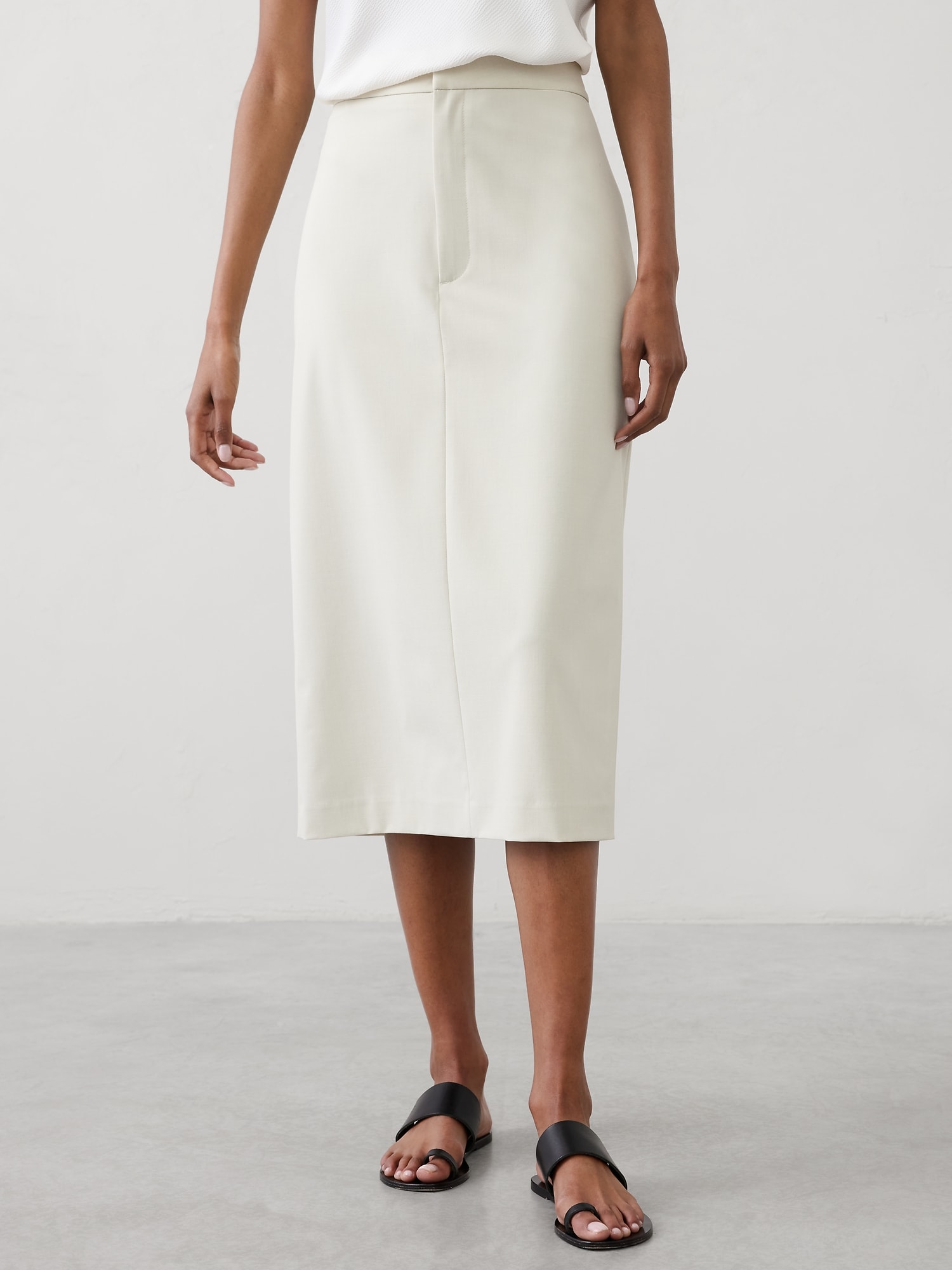 Image number 3 showing, Tailored Pencil Midi Skirt