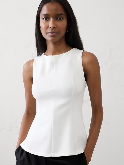 Soft Touch Peplum-Hem Top | Banana Republic Factory