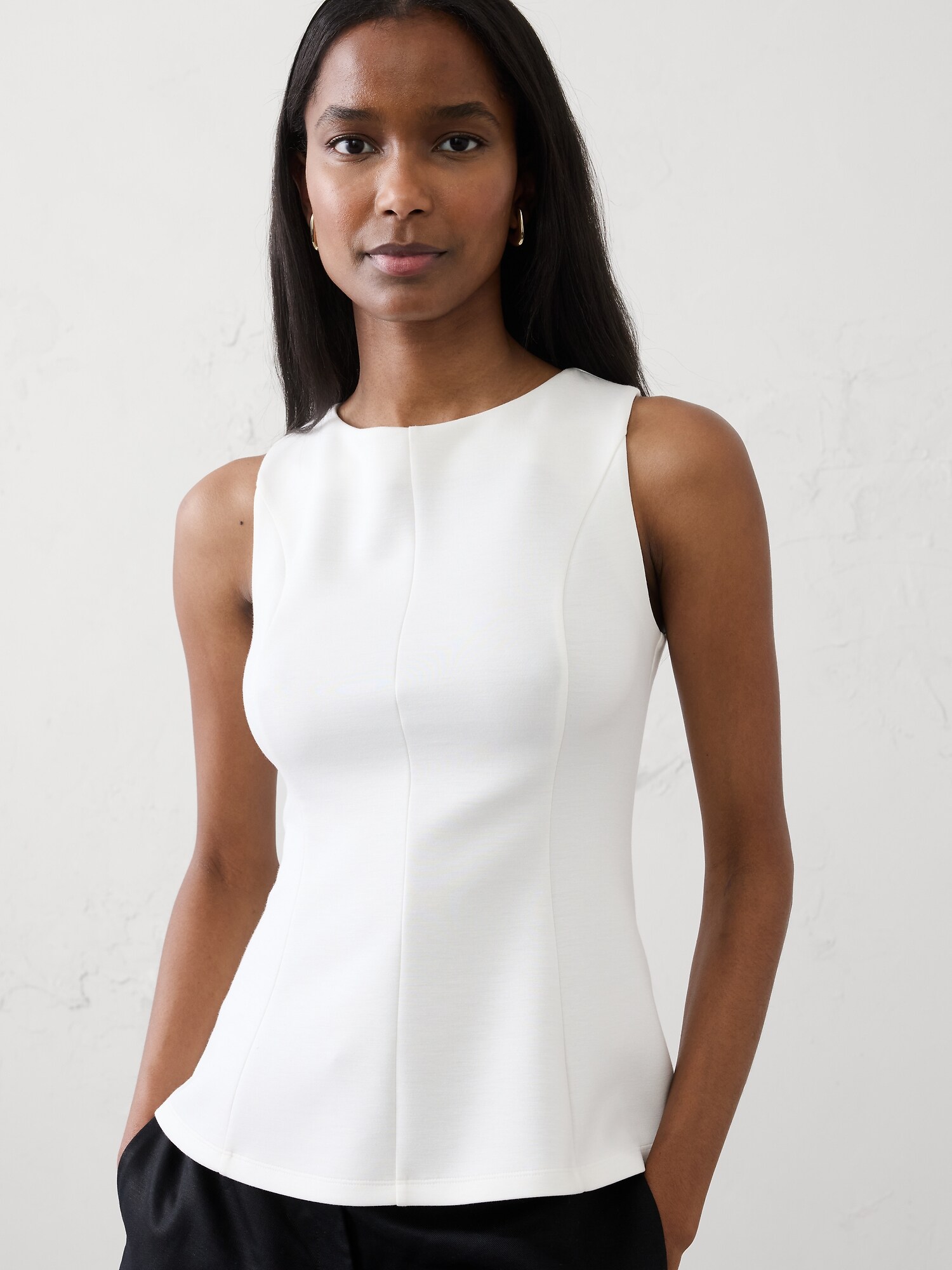 Image number 3 showing, Soft Touch Peplum-Hem Top