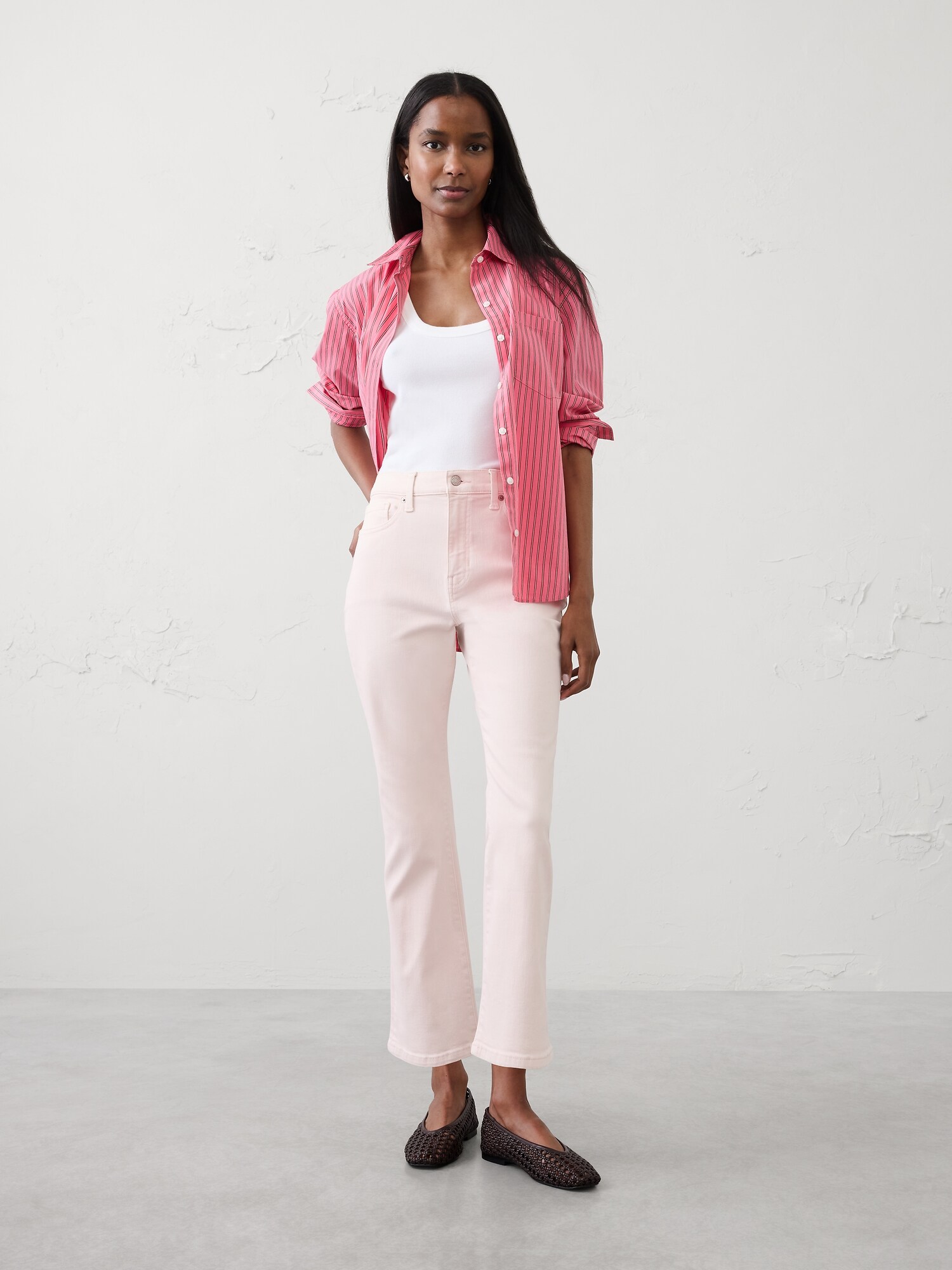 Image number 1 showing, Bootcut High-Rise Cropped Jean