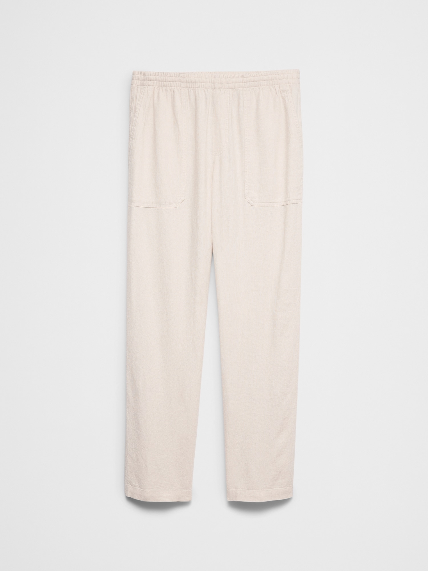 Image number 7 showing, Straight-Fit Linen-Blend Pull-On Pant