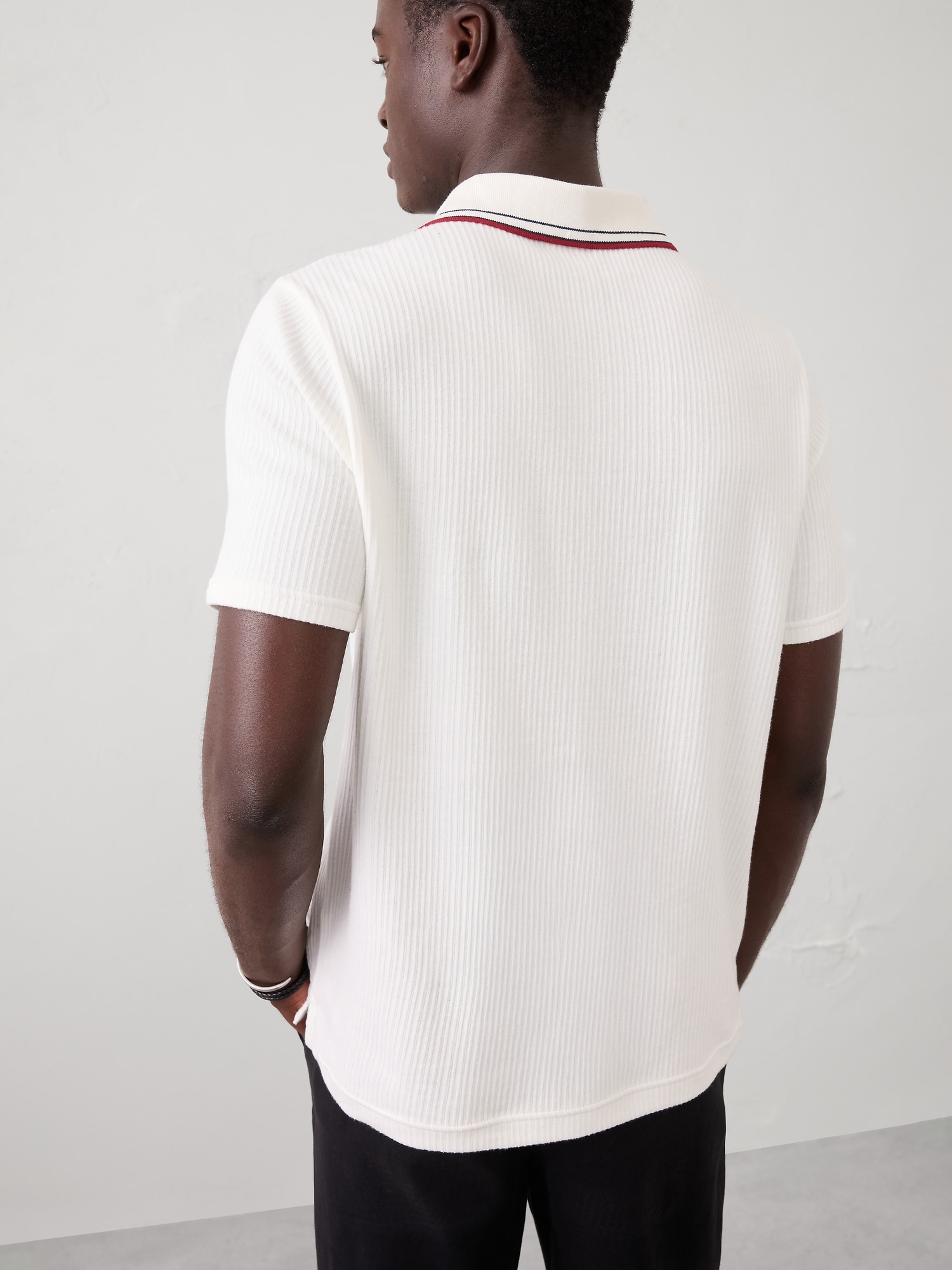 Image number 2 showing, Crinkle Ribbed Tipped Collar Shirt