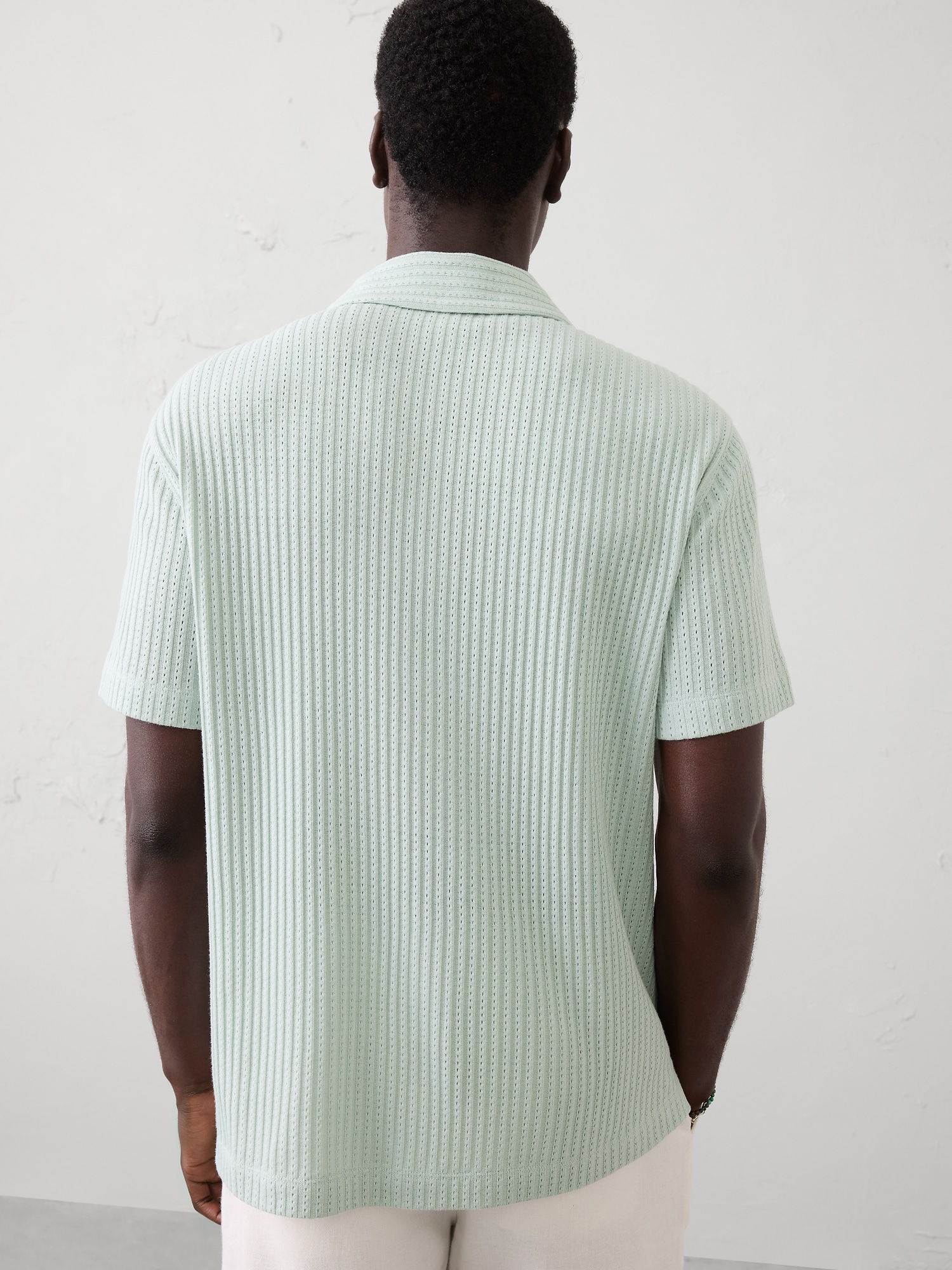 Image number 2 showing, Standard-Fit Pointelle Button-Down Polo