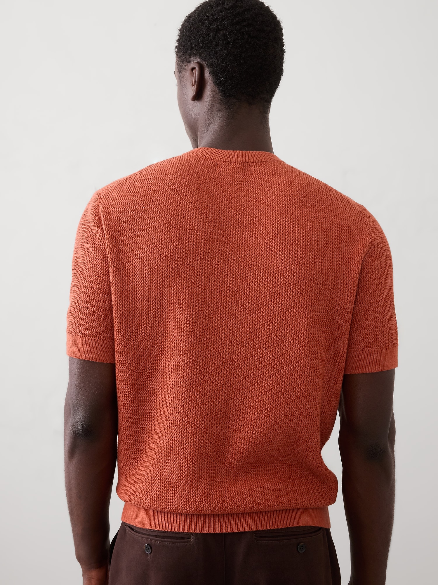 Image number 2 showing, Slim-Fit Textured Sweater T-Shirt