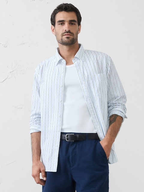 Standard-Fit Seersucker Shirt