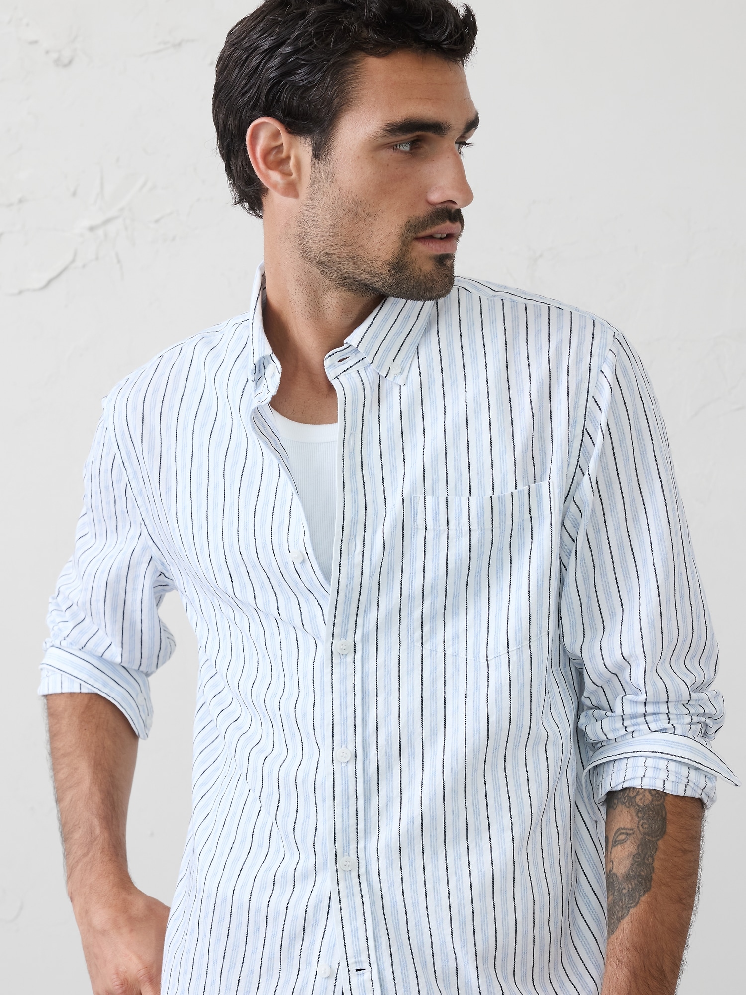 Image number 6 showing, Standard-Fit Seersucker Shirt