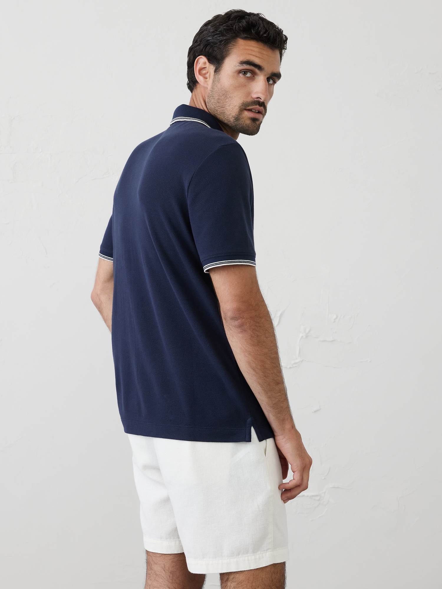 Image number 2 showing, Standard-Fit Textured Tipped Polo