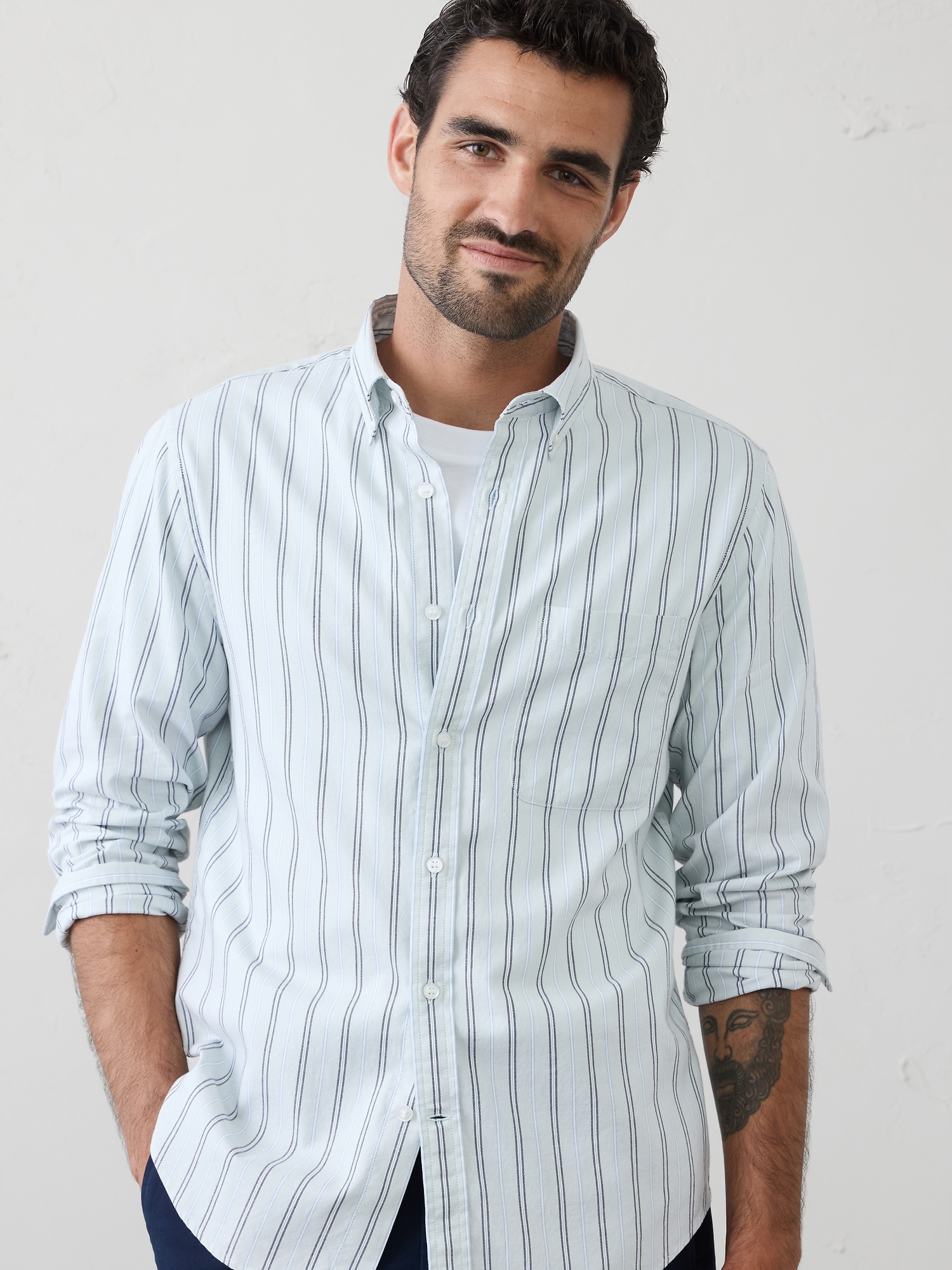 Image number 3 showing, Slim-Fit Oxford Shirt