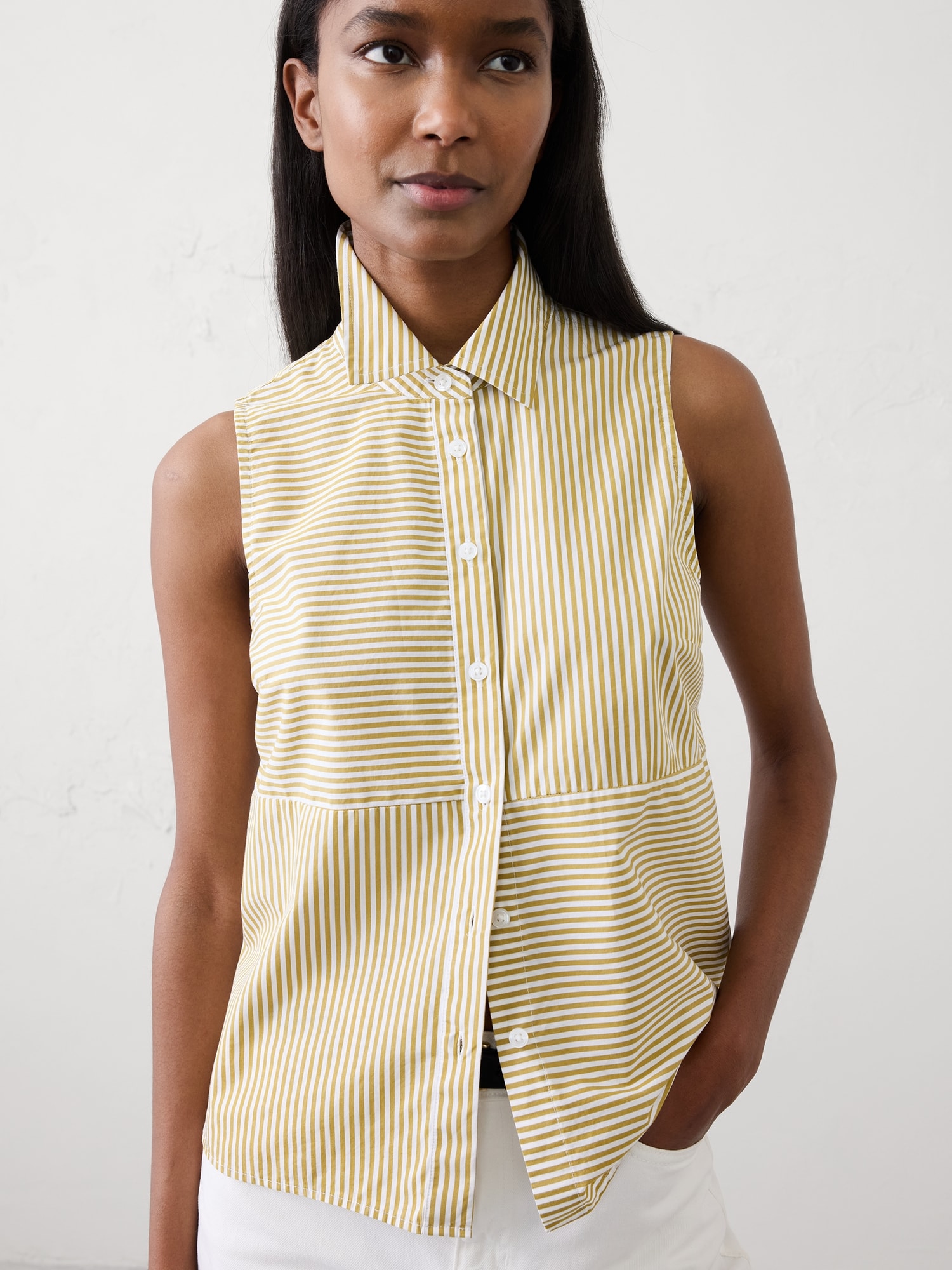 Image number 1 showing, Mixed Striped Shirt