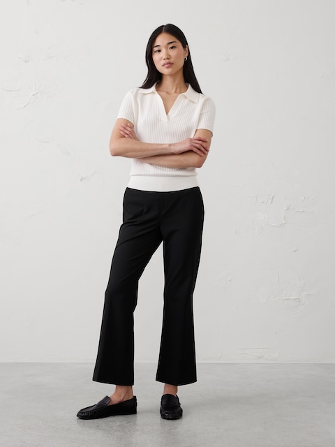 Hayden Sculpted Bootcut High-Rise Stretch Cropped Pant