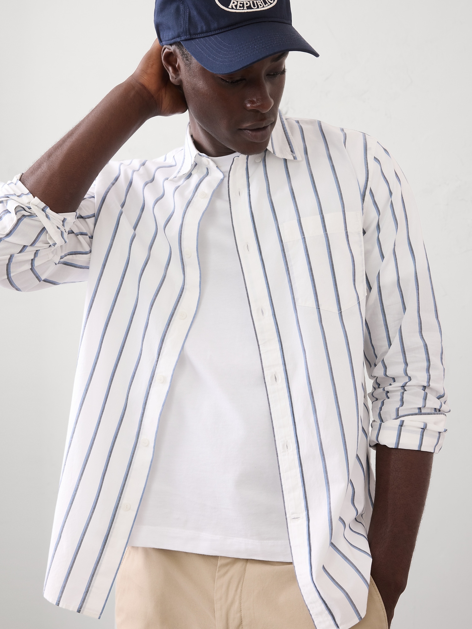 Image number 1 showing, Slim-Fit Softwash Cotton Shirt