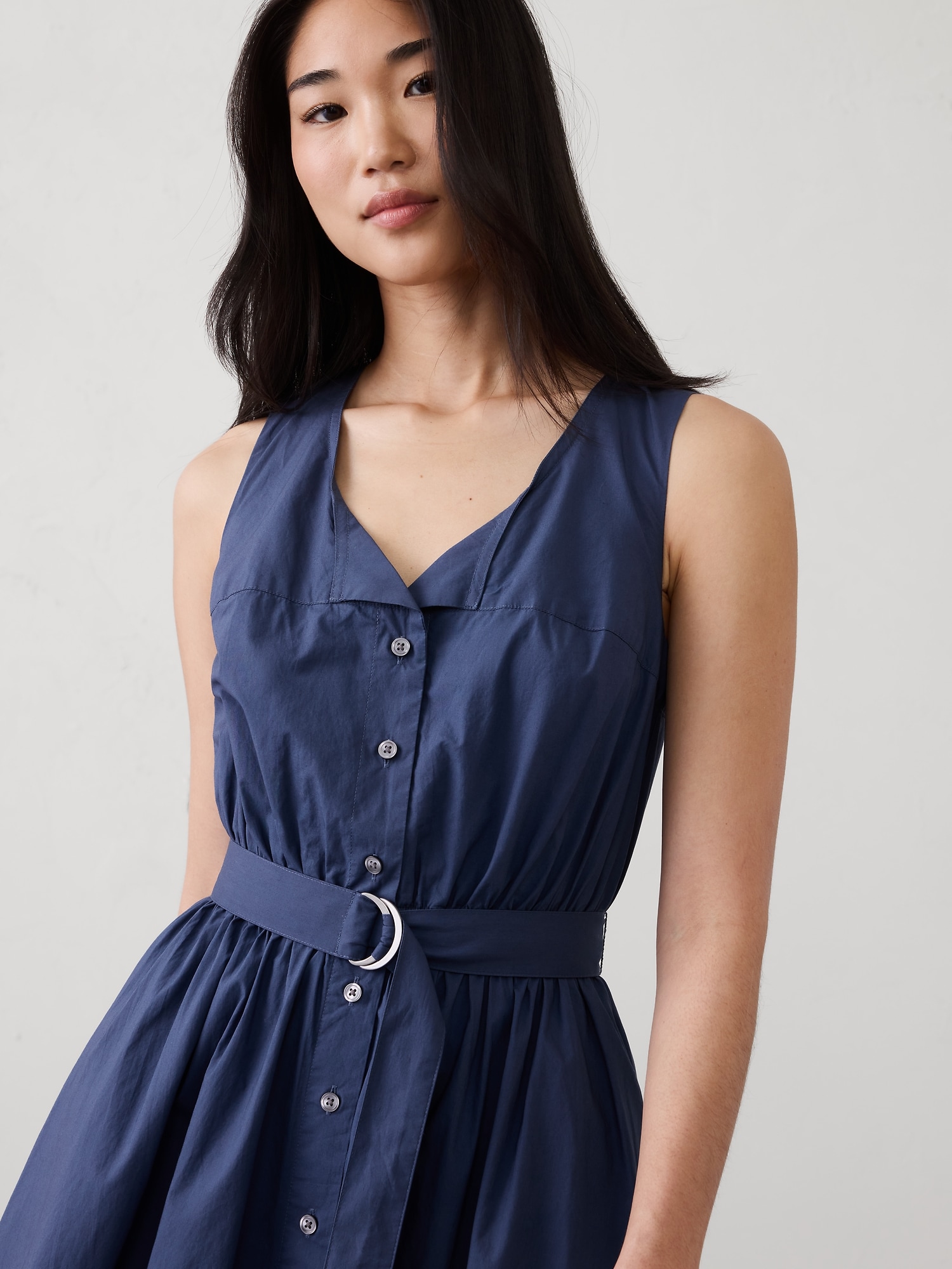 Image number 5 showing, Poplin Knee-Length Dress