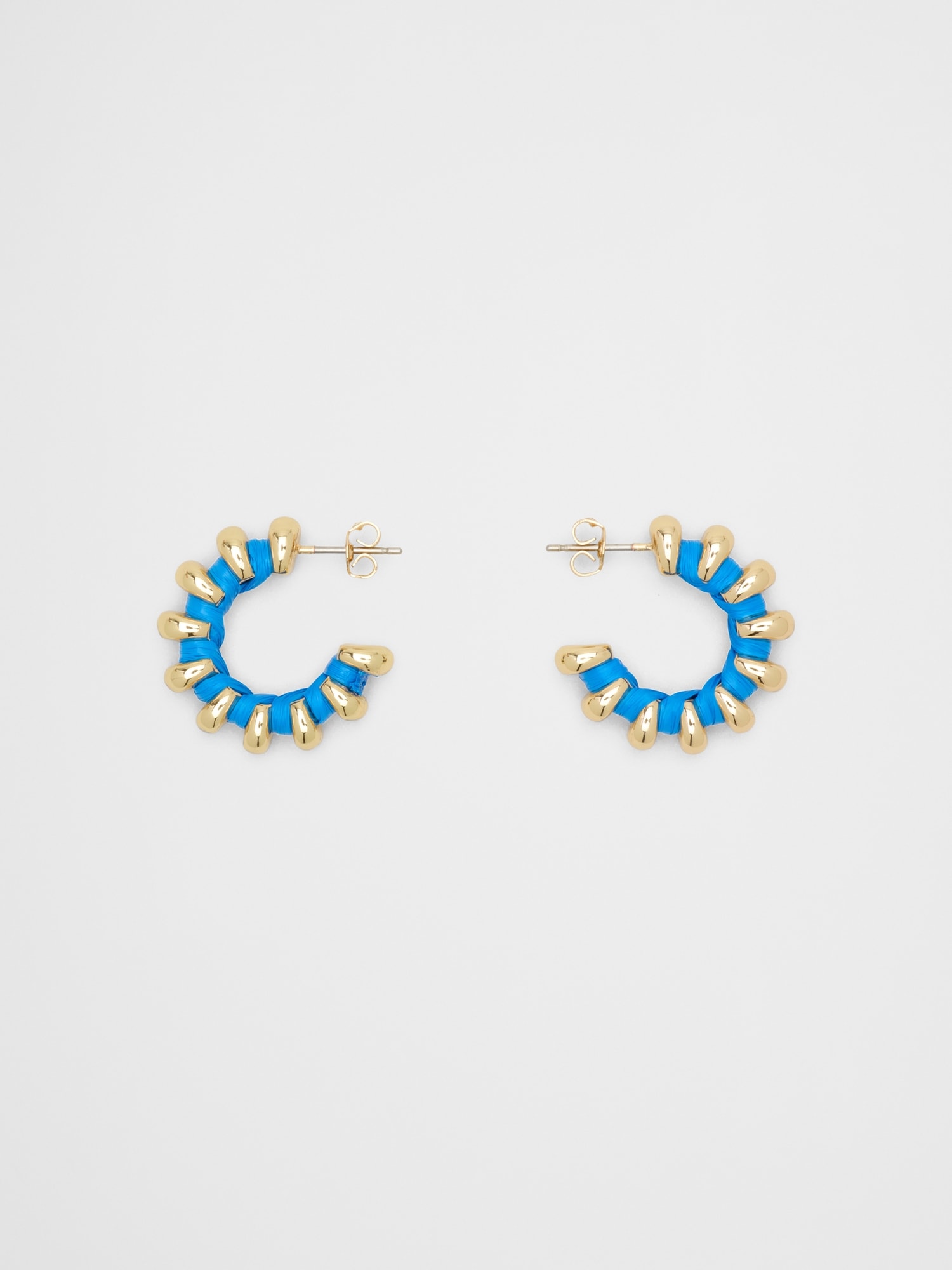 Image number 1 showing, Thread Huggie Earrings