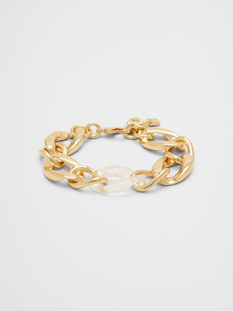 Clear Resin Link Bracelet