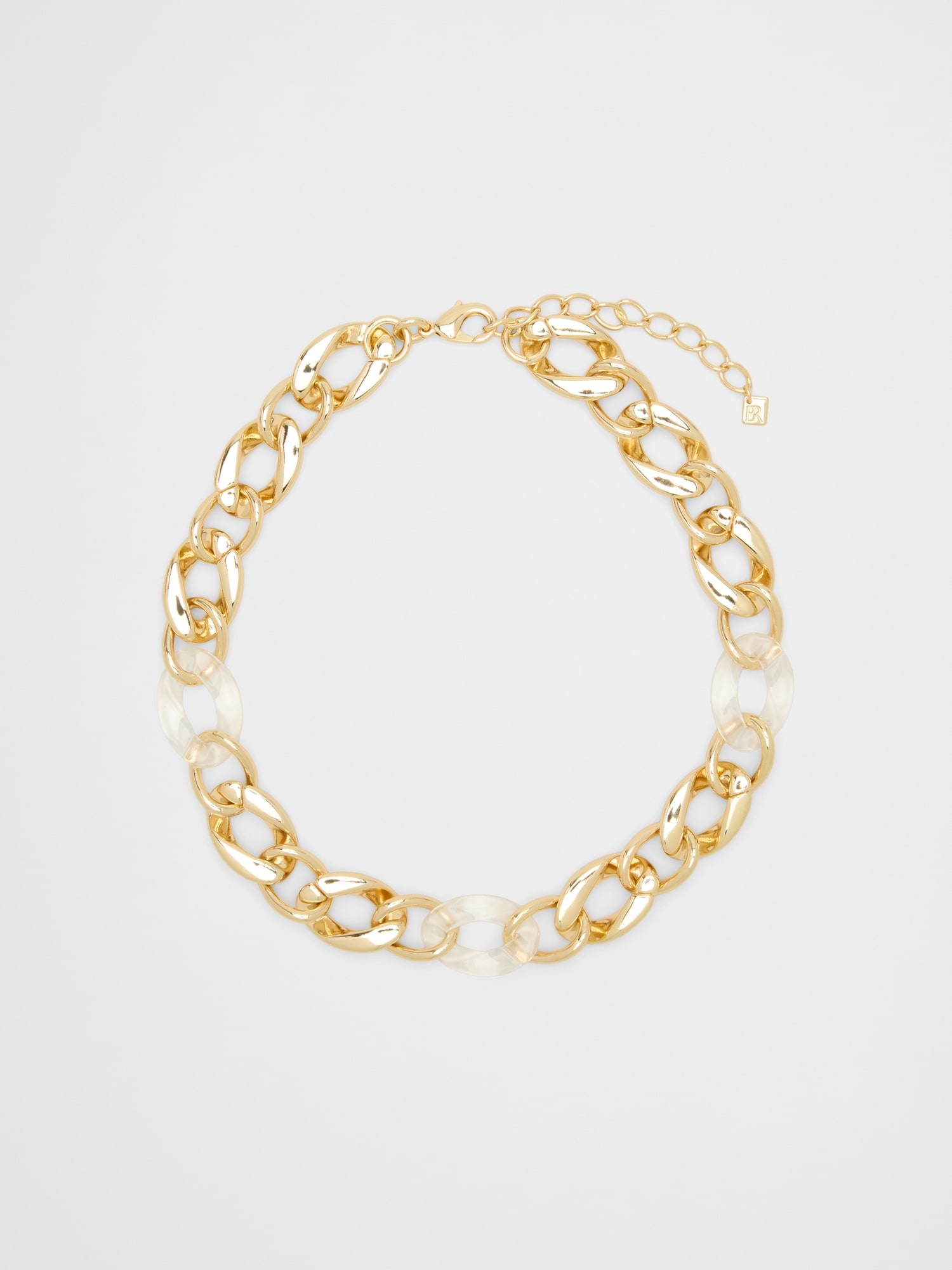 Image number 1 showing, Clear Resin Link Necklace