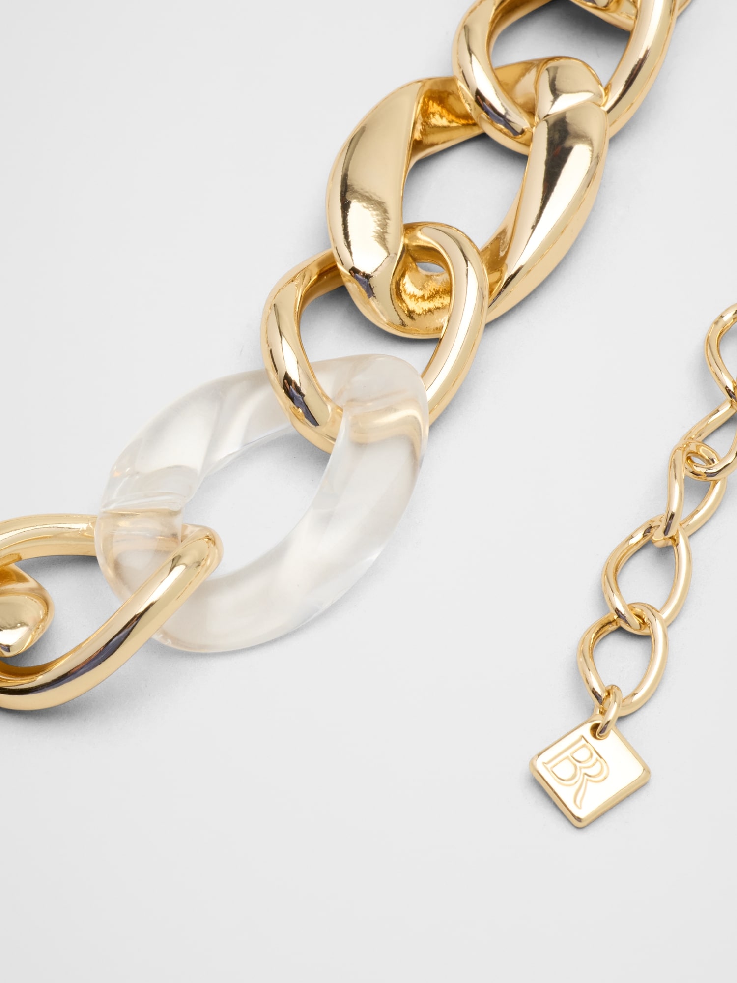 Image number 2 showing, Clear Resin Link Necklace