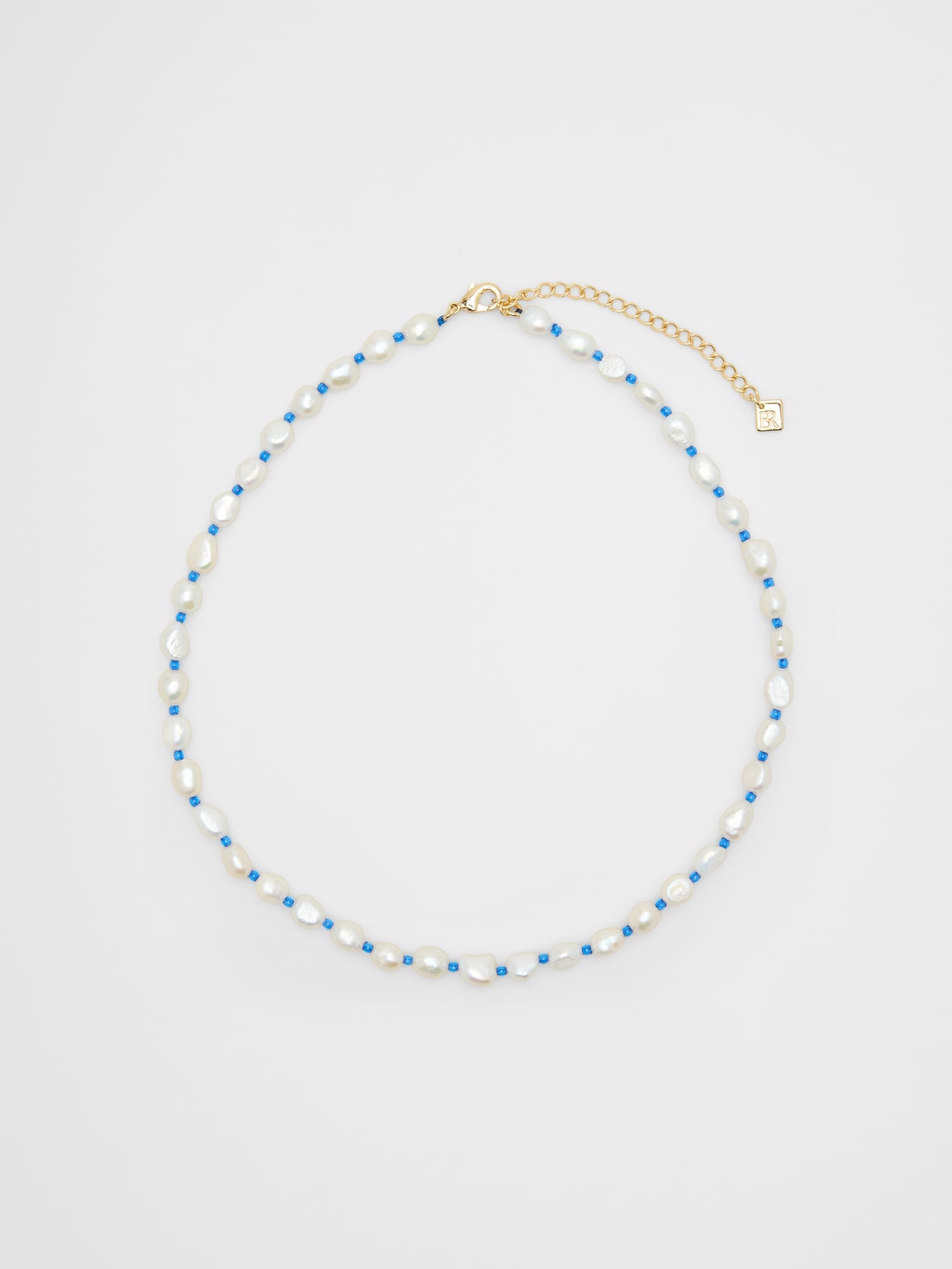 Image number 1 showing, Pearl Colored Station Necklace