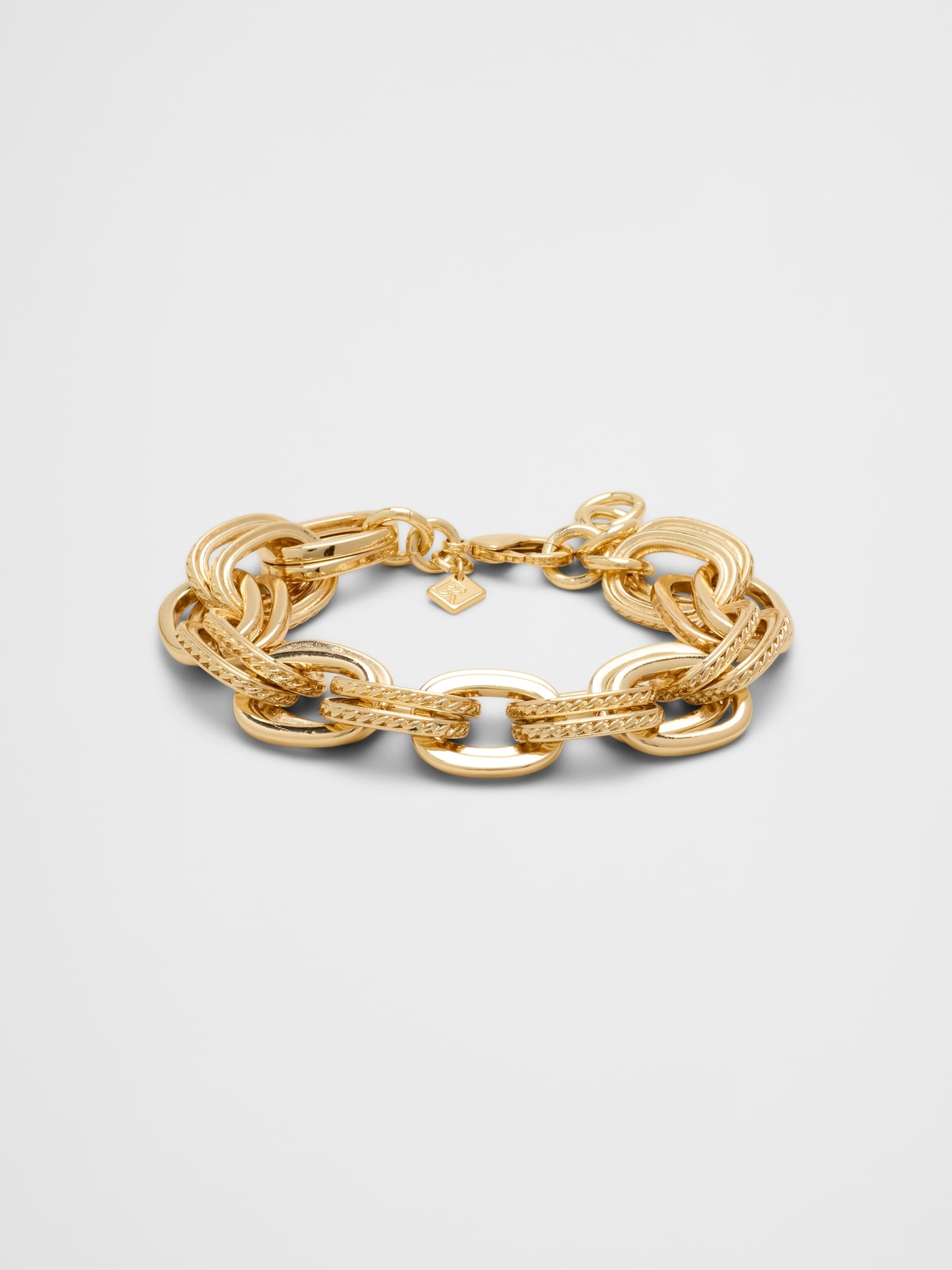 Image number 1 showing, Textured Statement Chain Link Bracelet