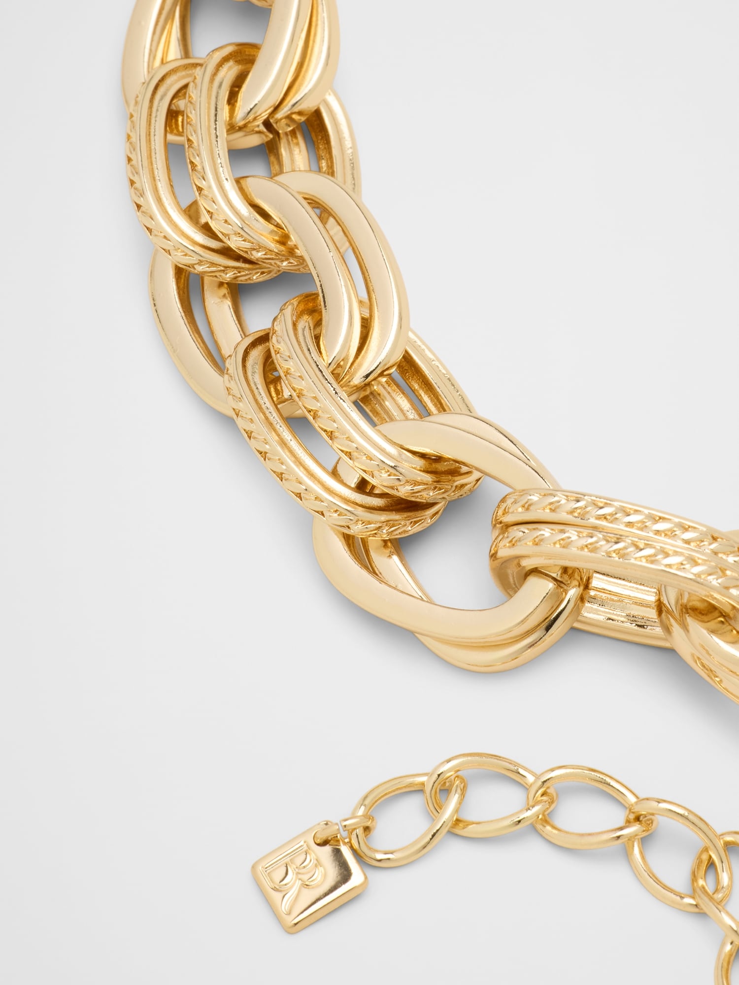 Image number 2 showing, Textured Statement Chain Link Necklace