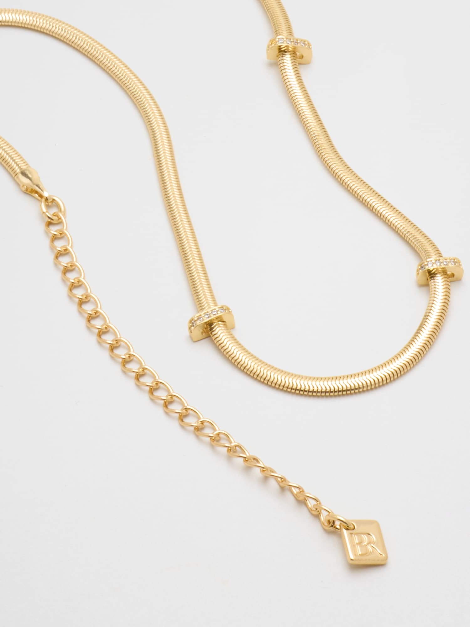 Image number 2 showing, Cubic Zirconia Herringbone Necklace