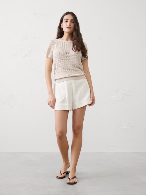 Pointelle Sweater