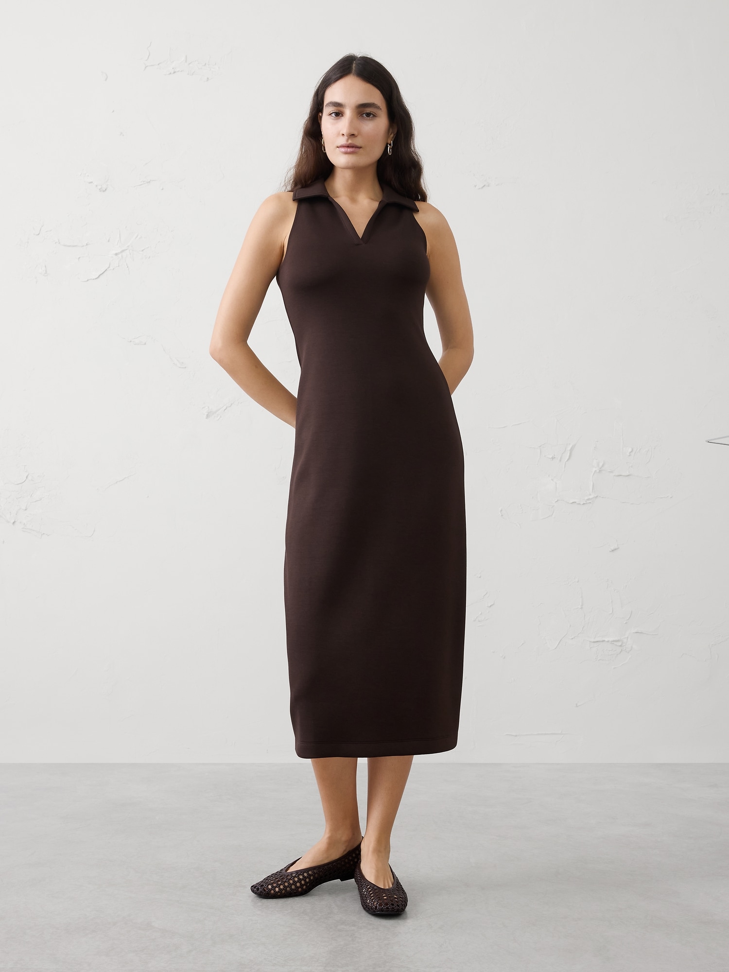 Image number 1 showing, Soft Touch Halter Midi Dress
