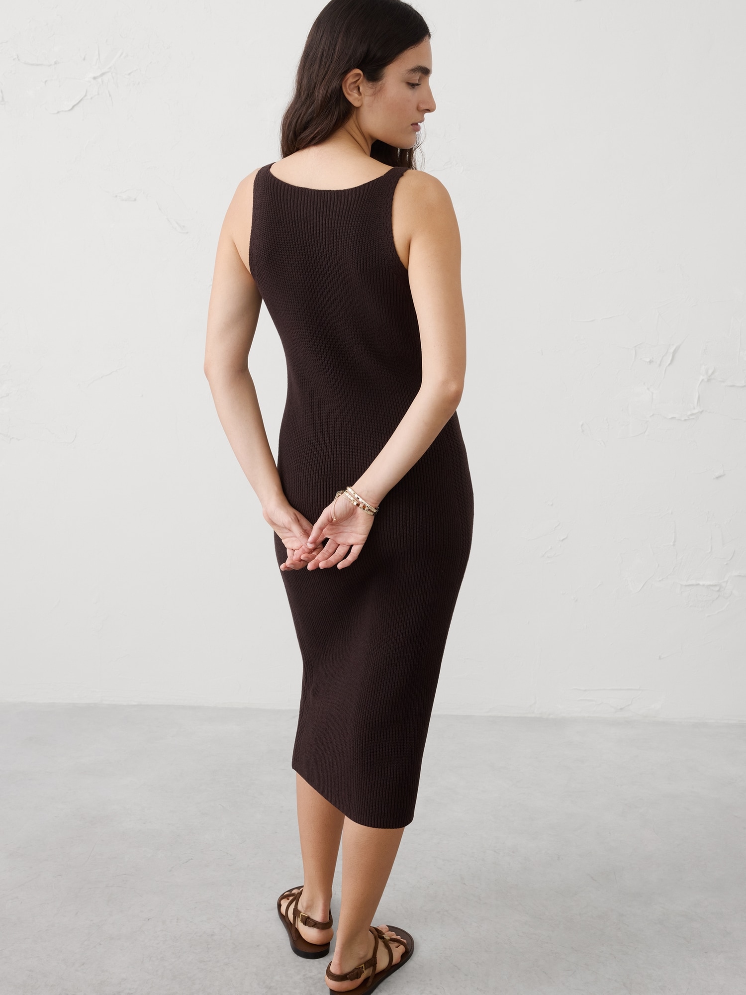 Image number 2 showing, V-Neck Tank Midi Dress