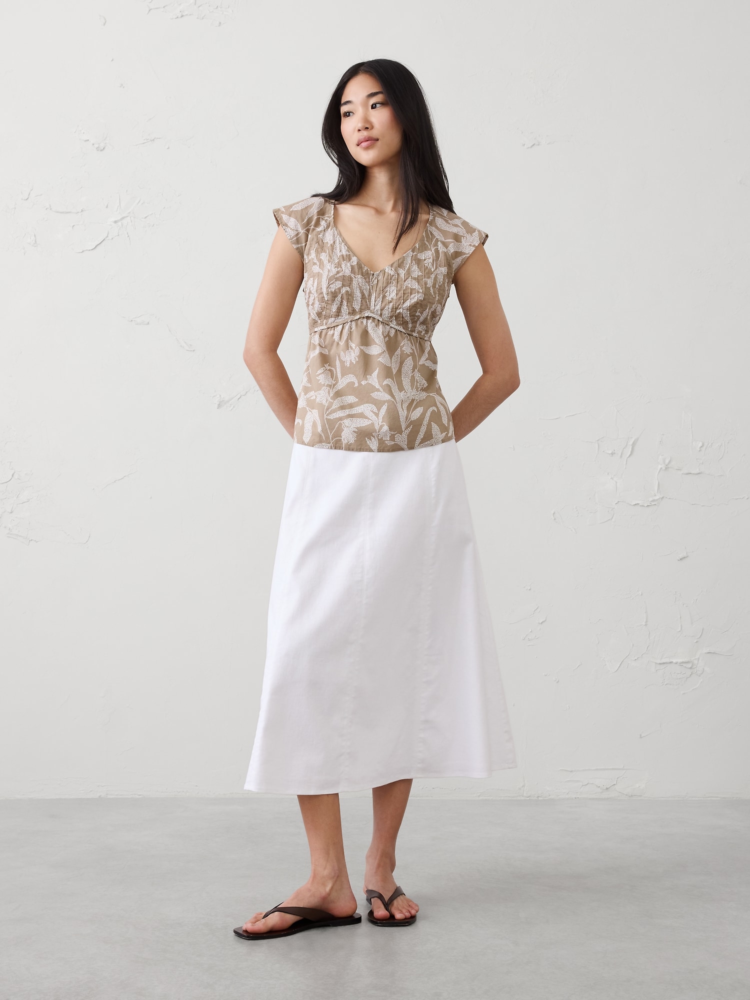 Image number 1 showing, Pintuck Empire Top