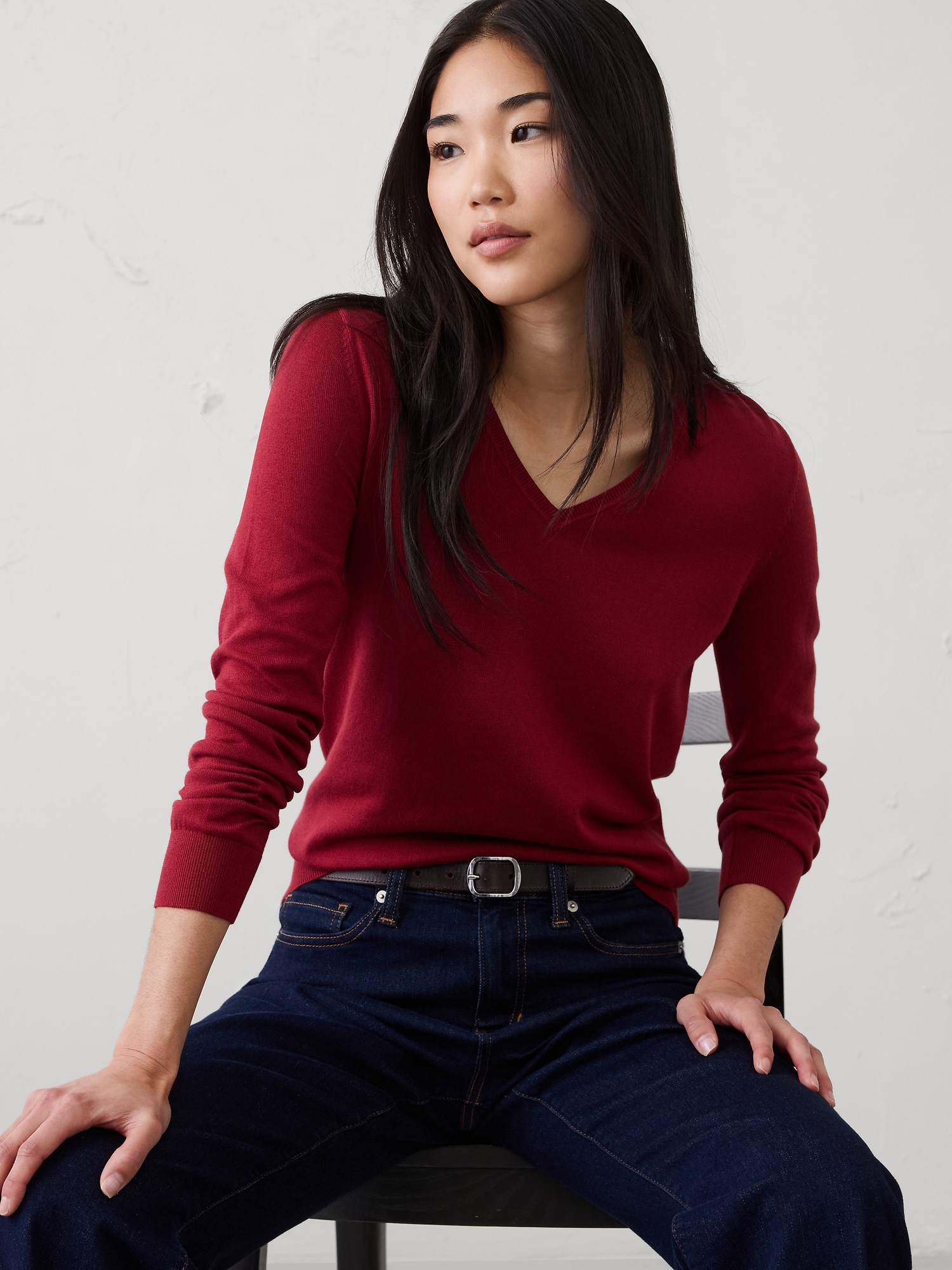 Image number 1 showing, Forever V-Neck Sweater