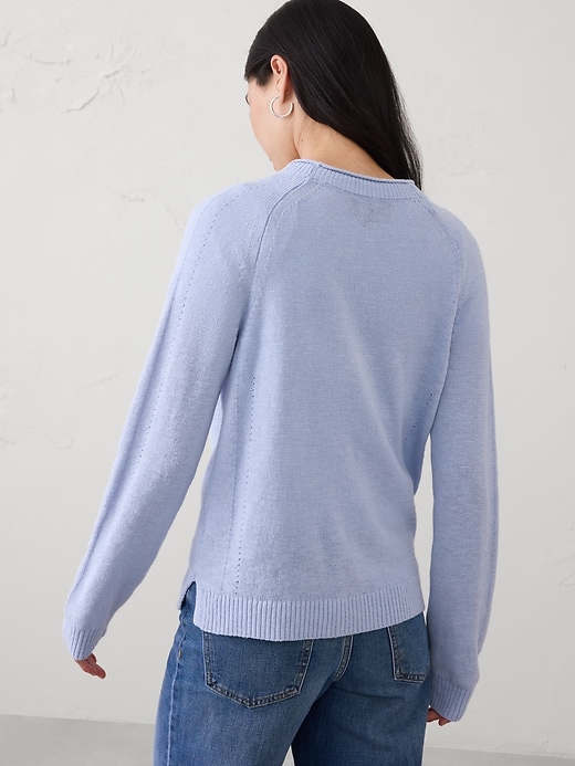 Ramie-Cotton V-Neck Cardigan Sweater | Banana Republic Factory