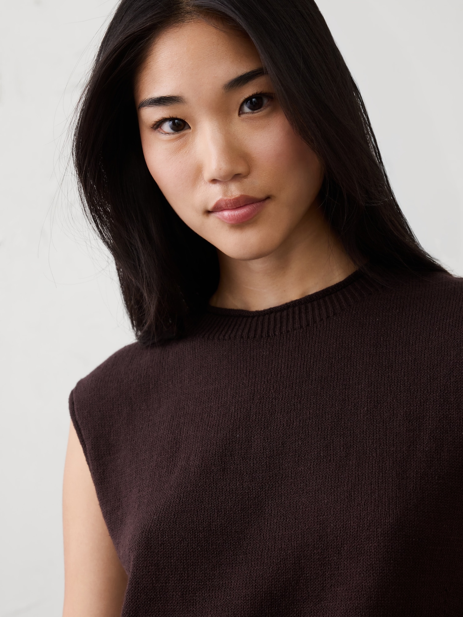 Image number 6 showing, Ramie-Cotton Sweater Tank