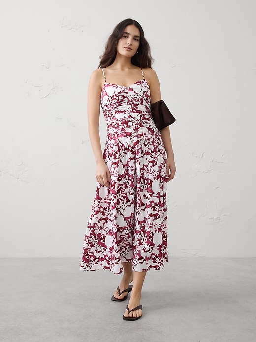 banana republic linen dress European Maxi neck and v Linen Bias-Cut Maxi Dress |