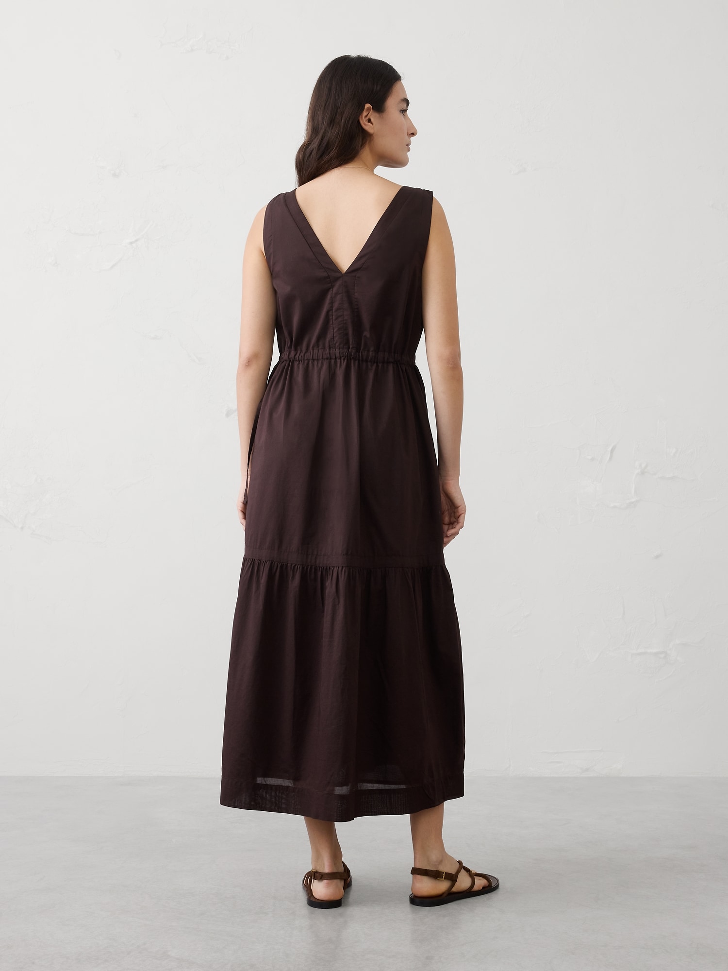 Image number 2 showing, Voile Side-Tie Maxi Dress