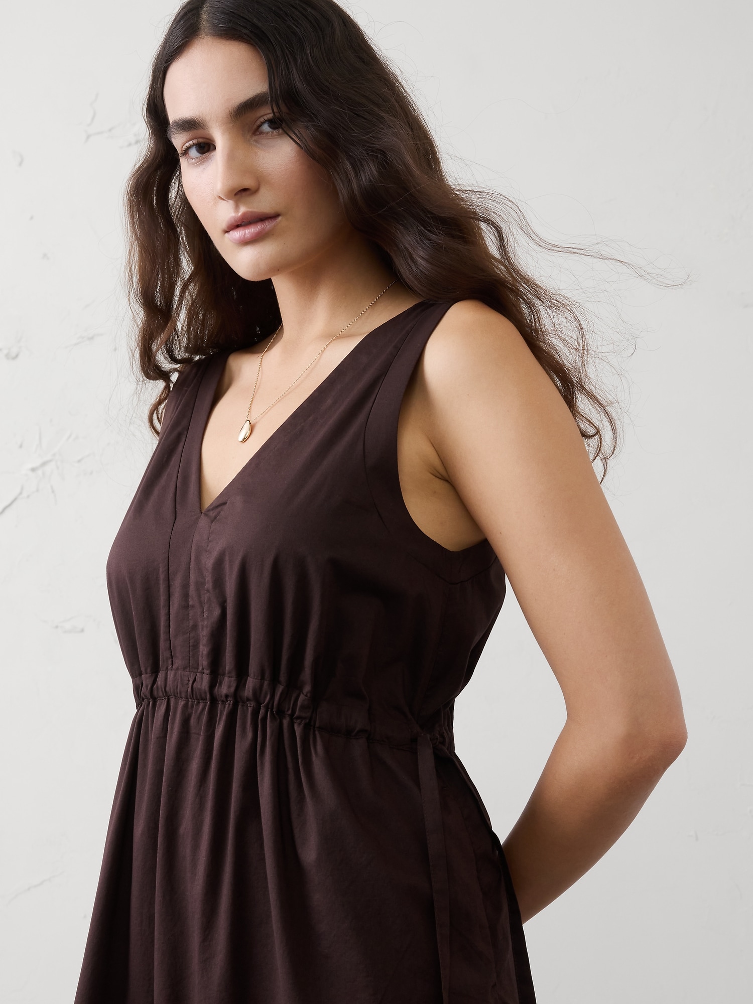Image number 3 showing, Voile Side-Tie Maxi Dress
