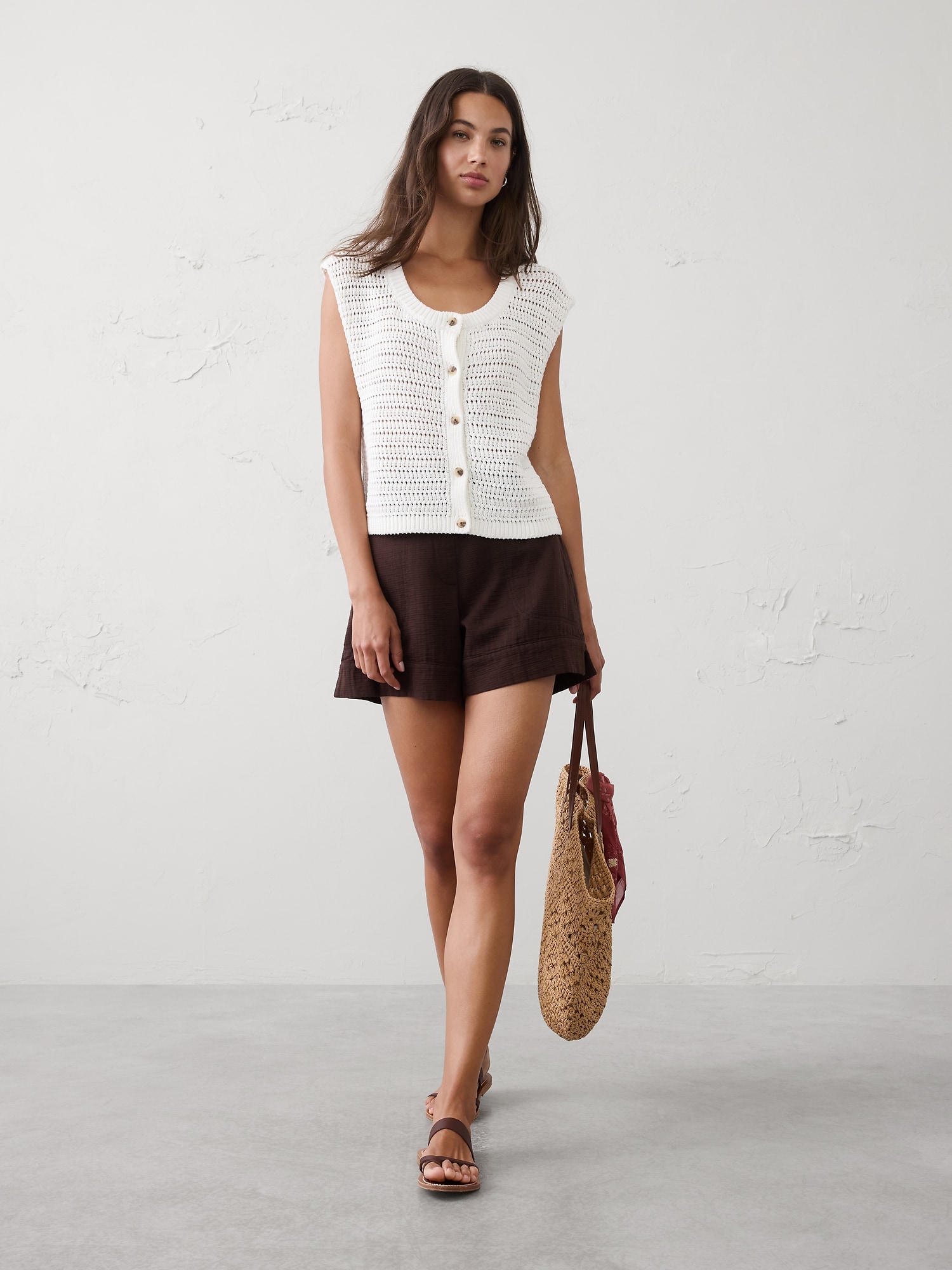 Image number 1 showing, Relaxed Textured Sweater Vest