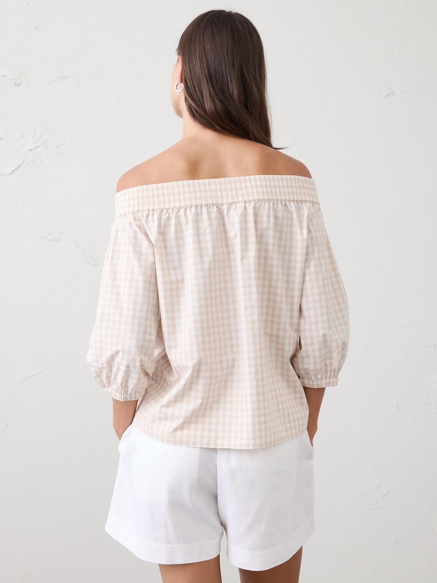 Image number 2 showing, Off-Shoulder Smocked Top