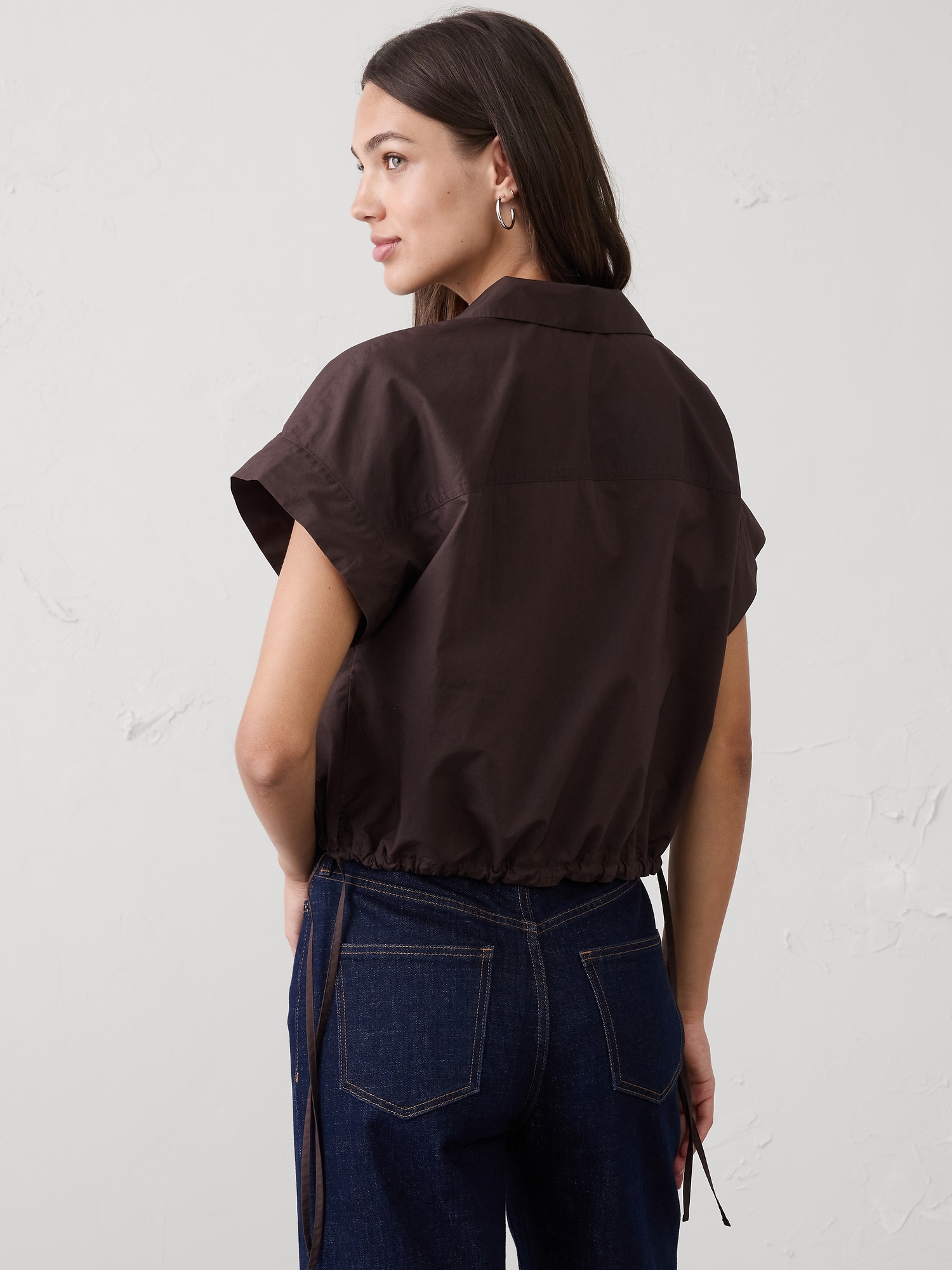 Image number 2 showing, Drawstring-Hem Shirt