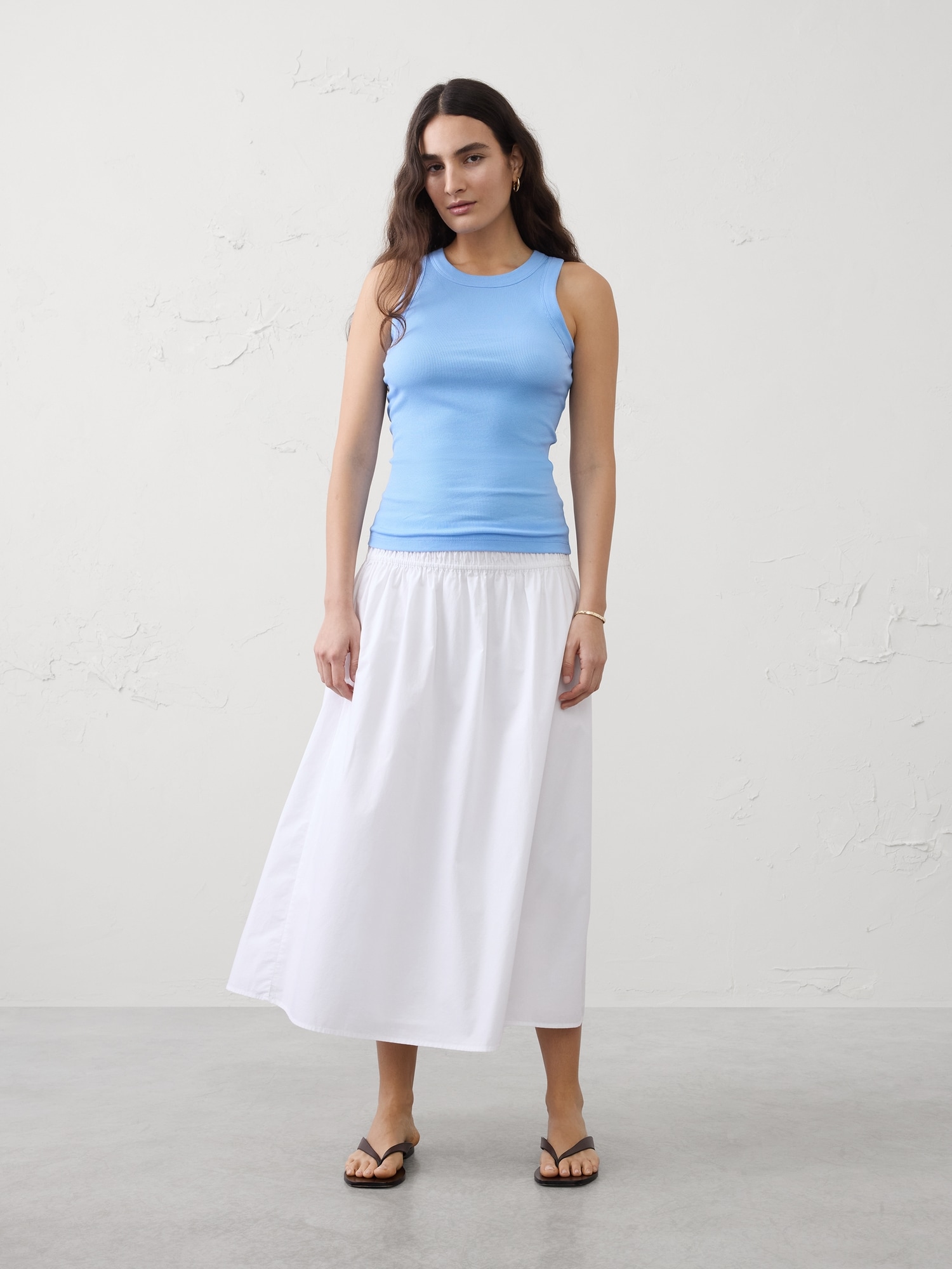 Image number 1 showing, Ribbed Racer Tank