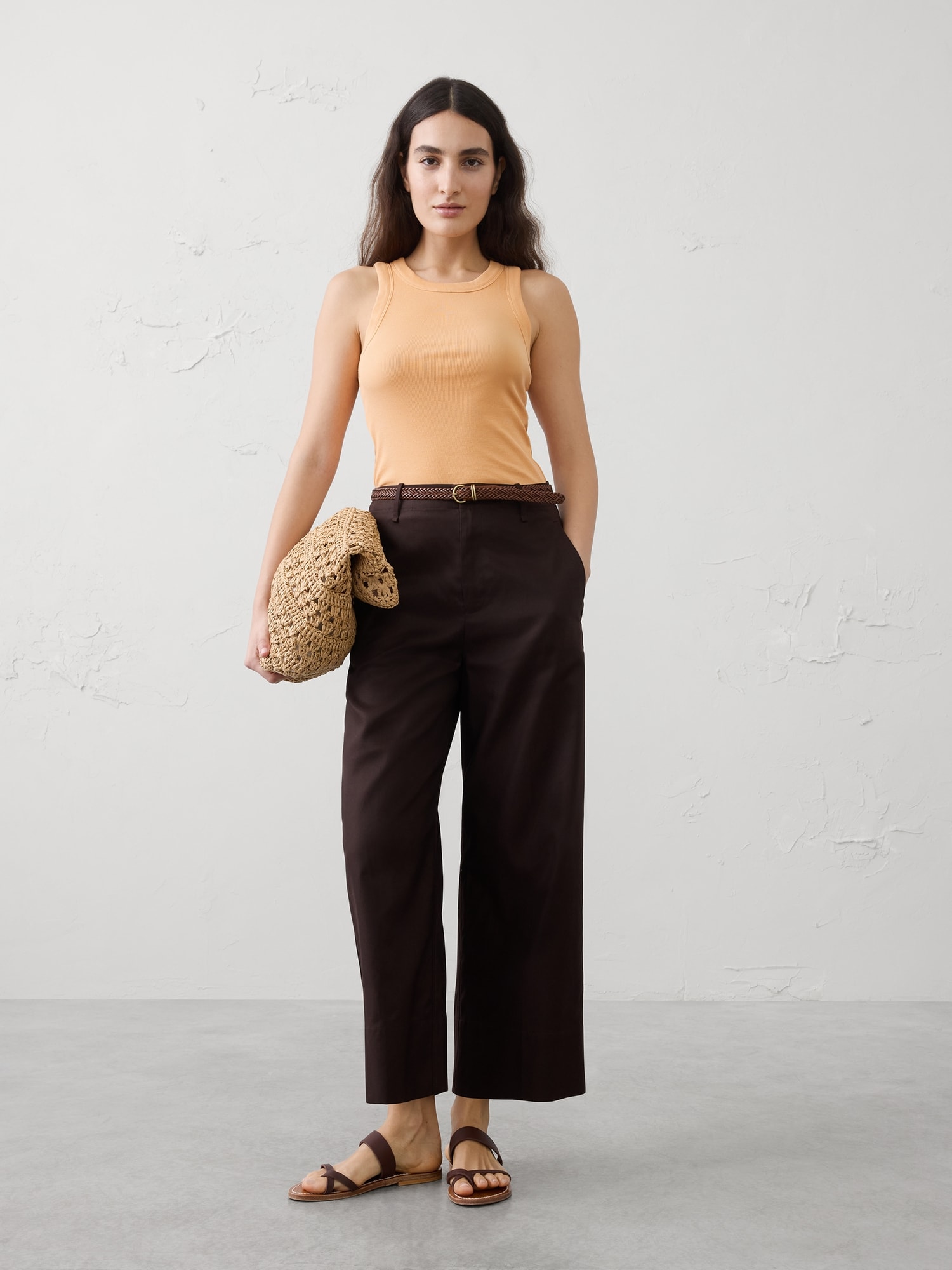 Image number 1 showing, Ribbed Racer Tank