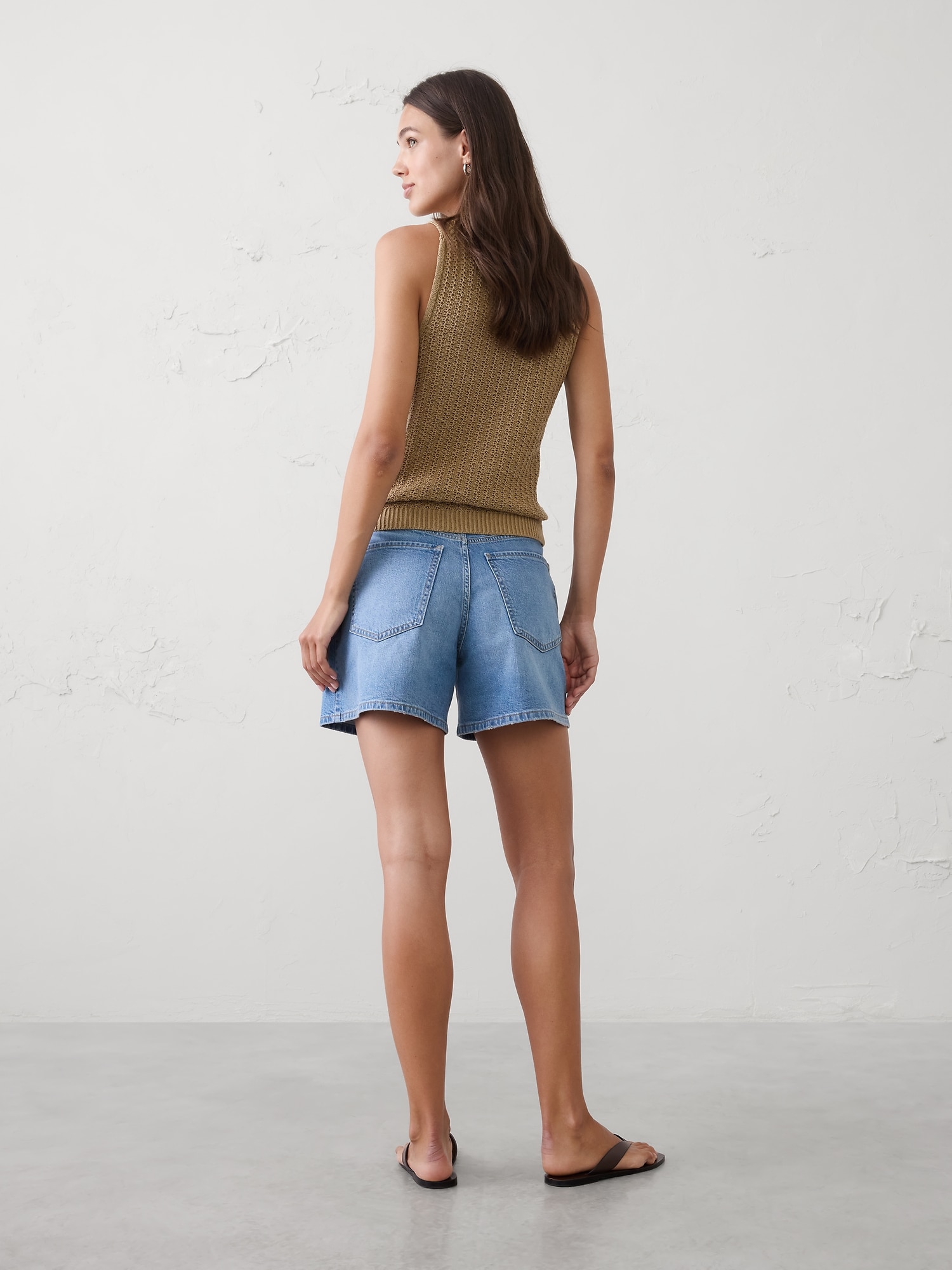Image number 2 showing, High-Rise Denim Short