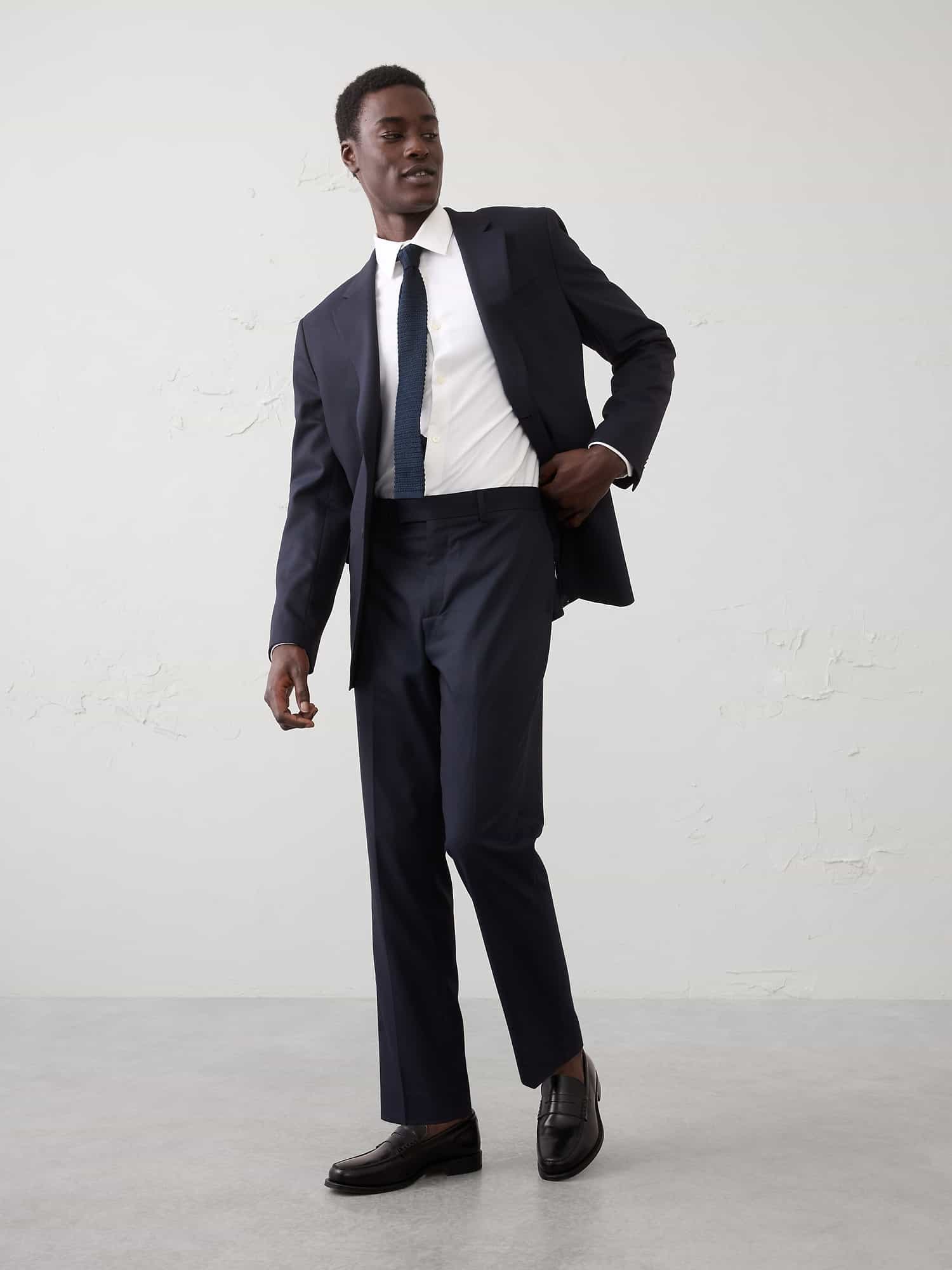Luxe Hopsack Suit Trouser