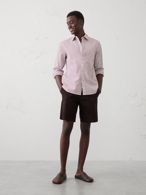 Standard-Fit Seersucker Shirt