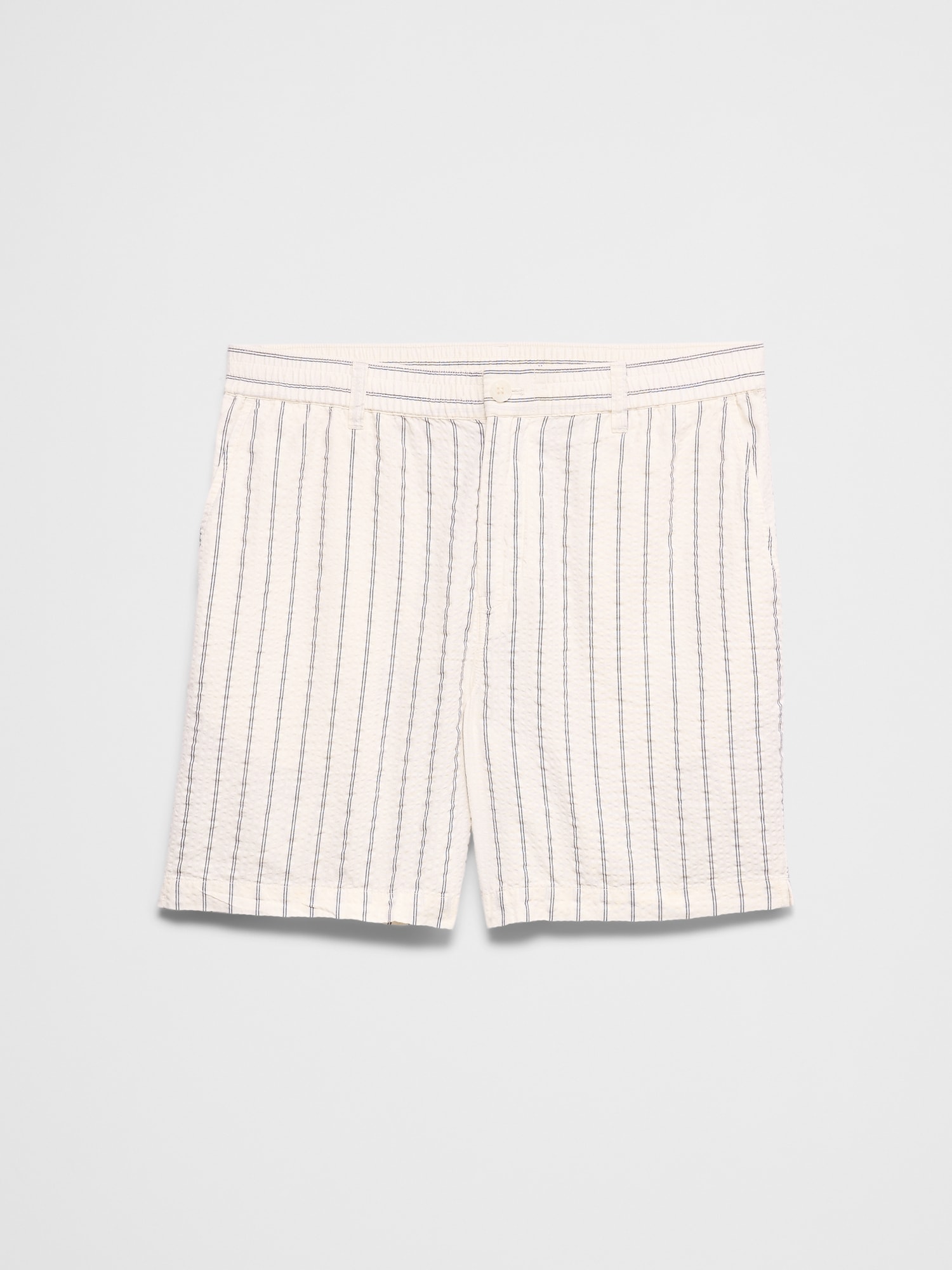 Image number 7 showing, 7" Seersucker Elastic-Waist Short